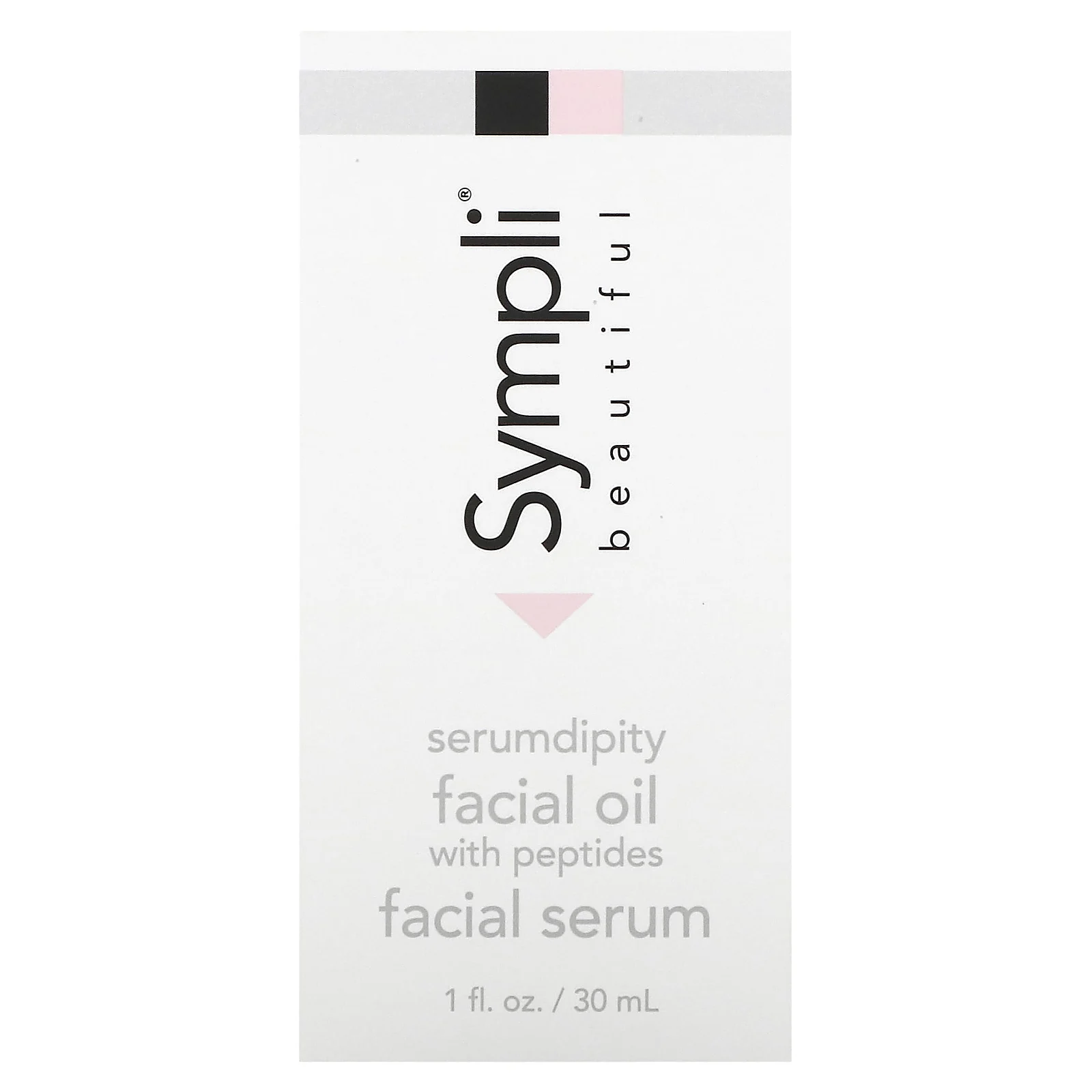 Sympli Beautiful, Serumdipity, омолаживающее масло для лица с пептидами, 30 мл (1 жидк. унция)
