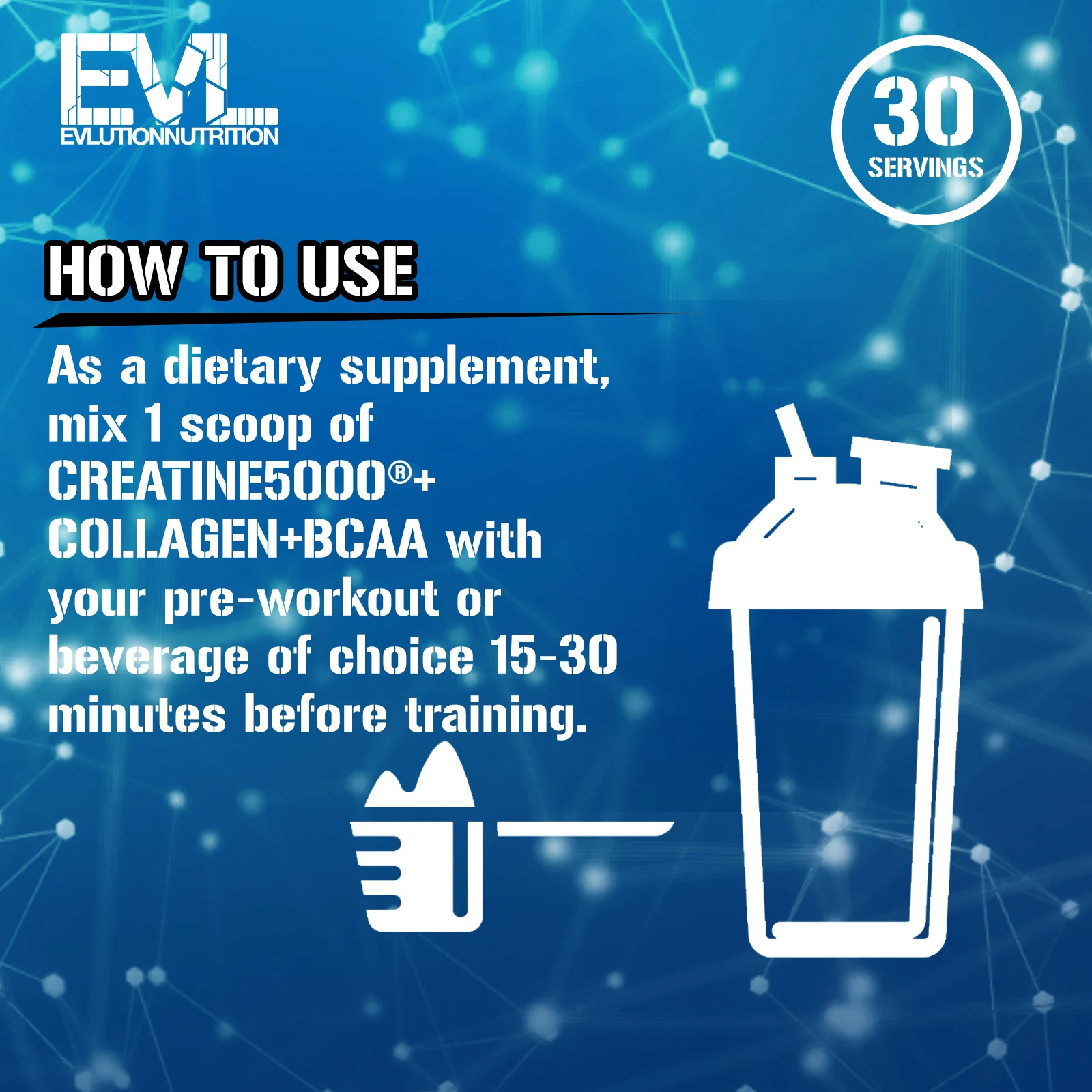 EVLution Nutrition, Creatine5000® с коллагеном и BCAA, для женщин, без добавок, 249 г (8,8 унции)