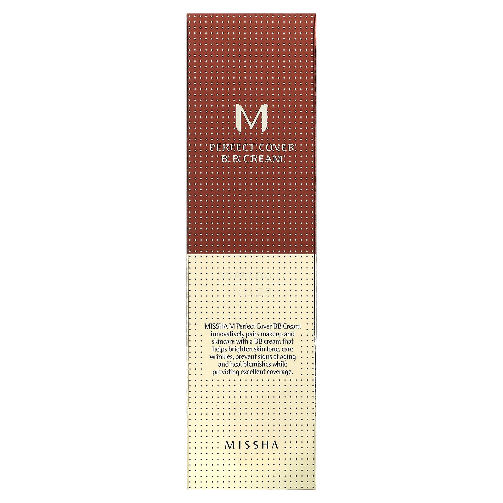 Missha, M Perfect Cover, BB-крем, SPF 42 PA+++, оттенок 29 натуральный бежевый, 50 мл (1,7 унции)