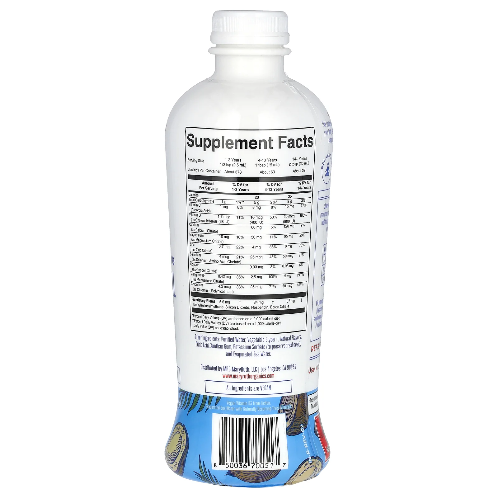 MaryRuth's, Liquid Nighttime Multimineral, Coconut Dream, 946 мл (32 жидк. Унции)