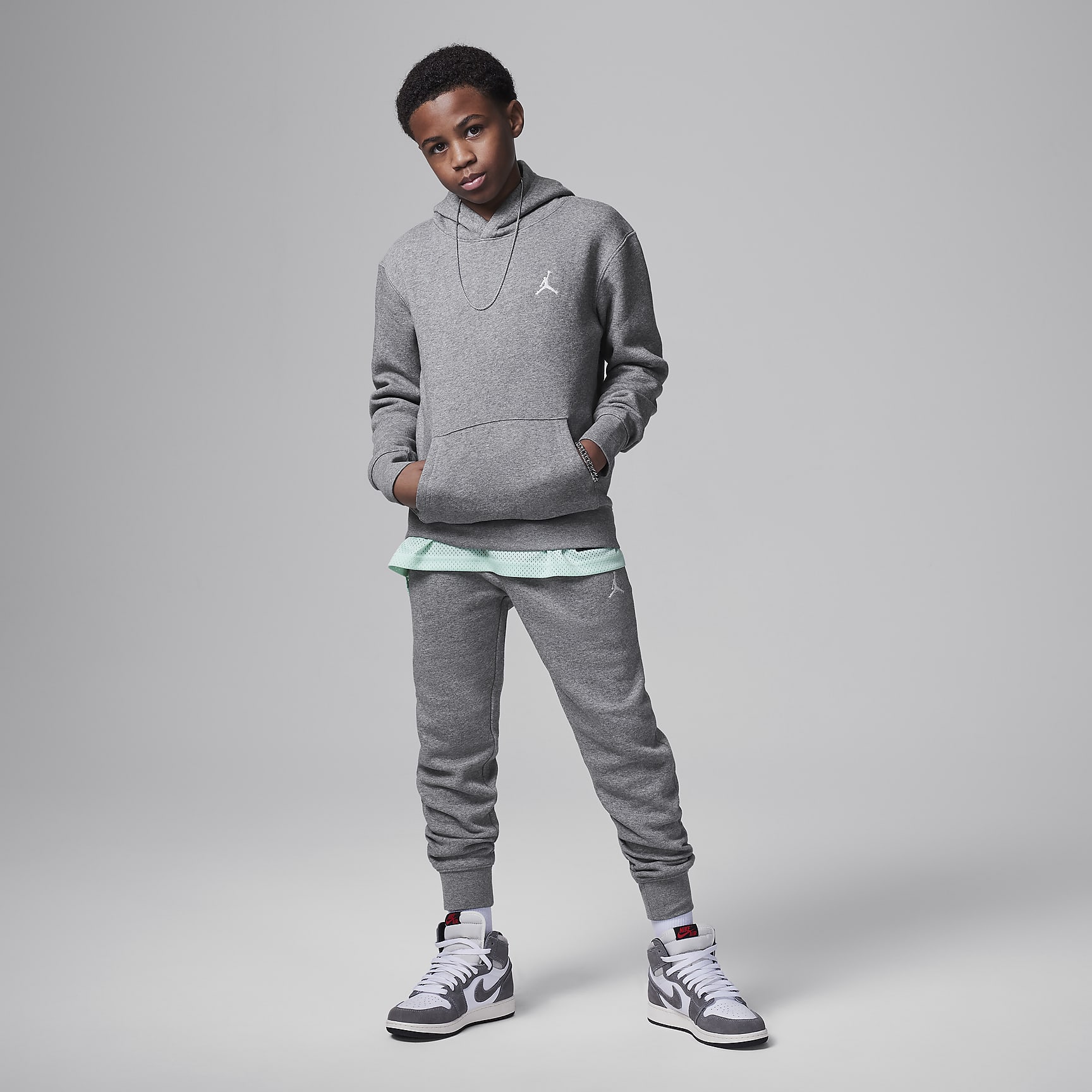 Jordan Big Kids' Brooklyn Fleece Pullover Hoodie