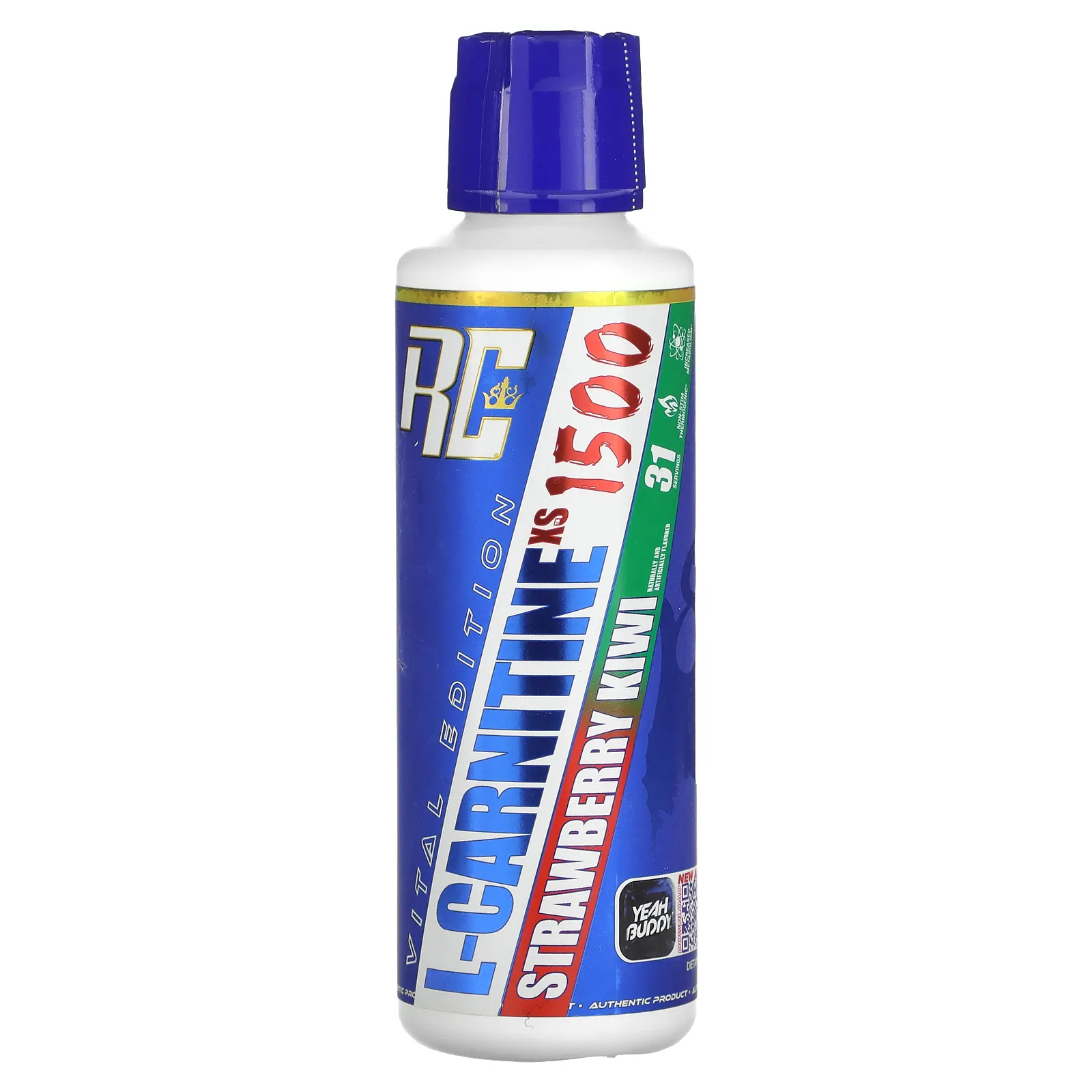 Ronnie Coleman, Vital Series, L-карнитинXS 1500, клубника и киви, 473,28 мл (16 жидк. унций)