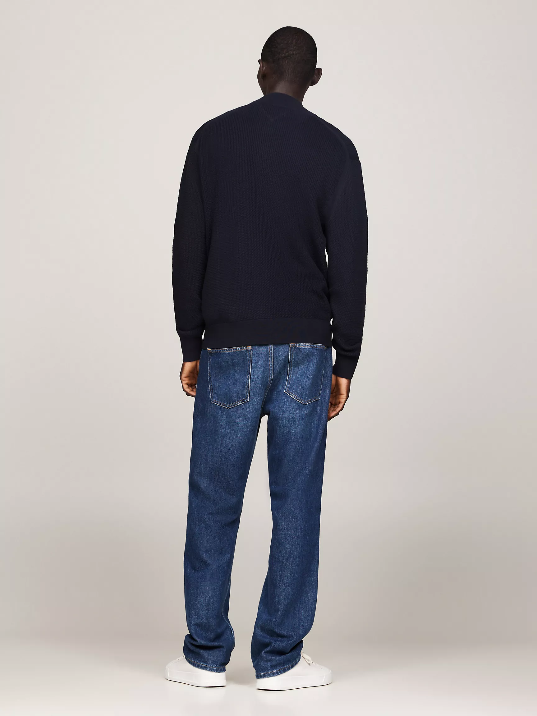 Мужской свитер Tommy Hilfiger, Фактурный вязаный свитер на молнии