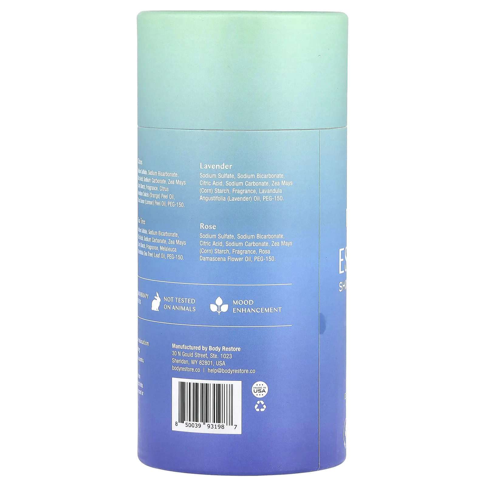 Body Restore, Пароварки для душа Essence, смесь Essential, 6 таблеток, 5,3 унции