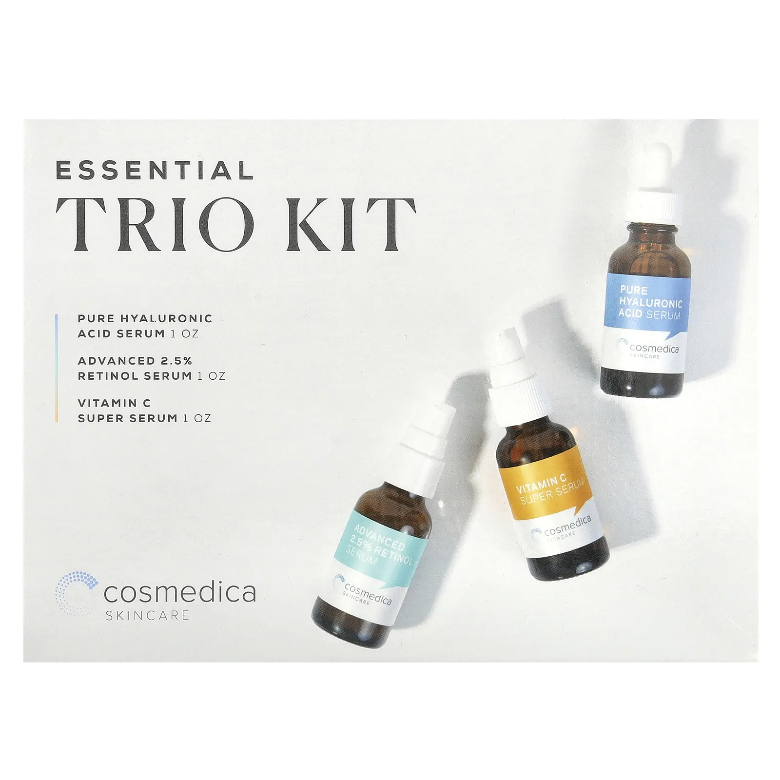 Cosmedica Skincare, Essential Trio, набор из 3 предметов