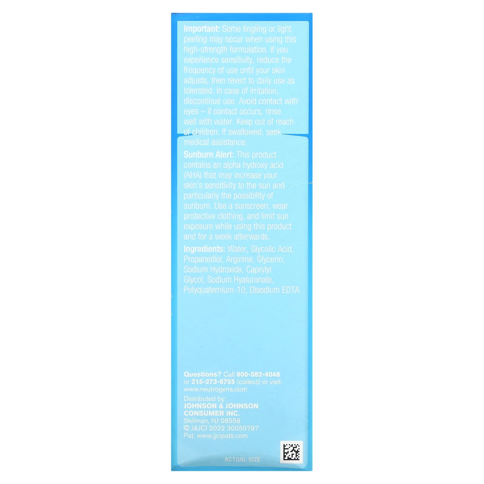 Neutrogena, Hydro Boost + ночной пилинг с гликолевой кислотой, без отдушек, 94 мл (3,2 жидк. Унции)