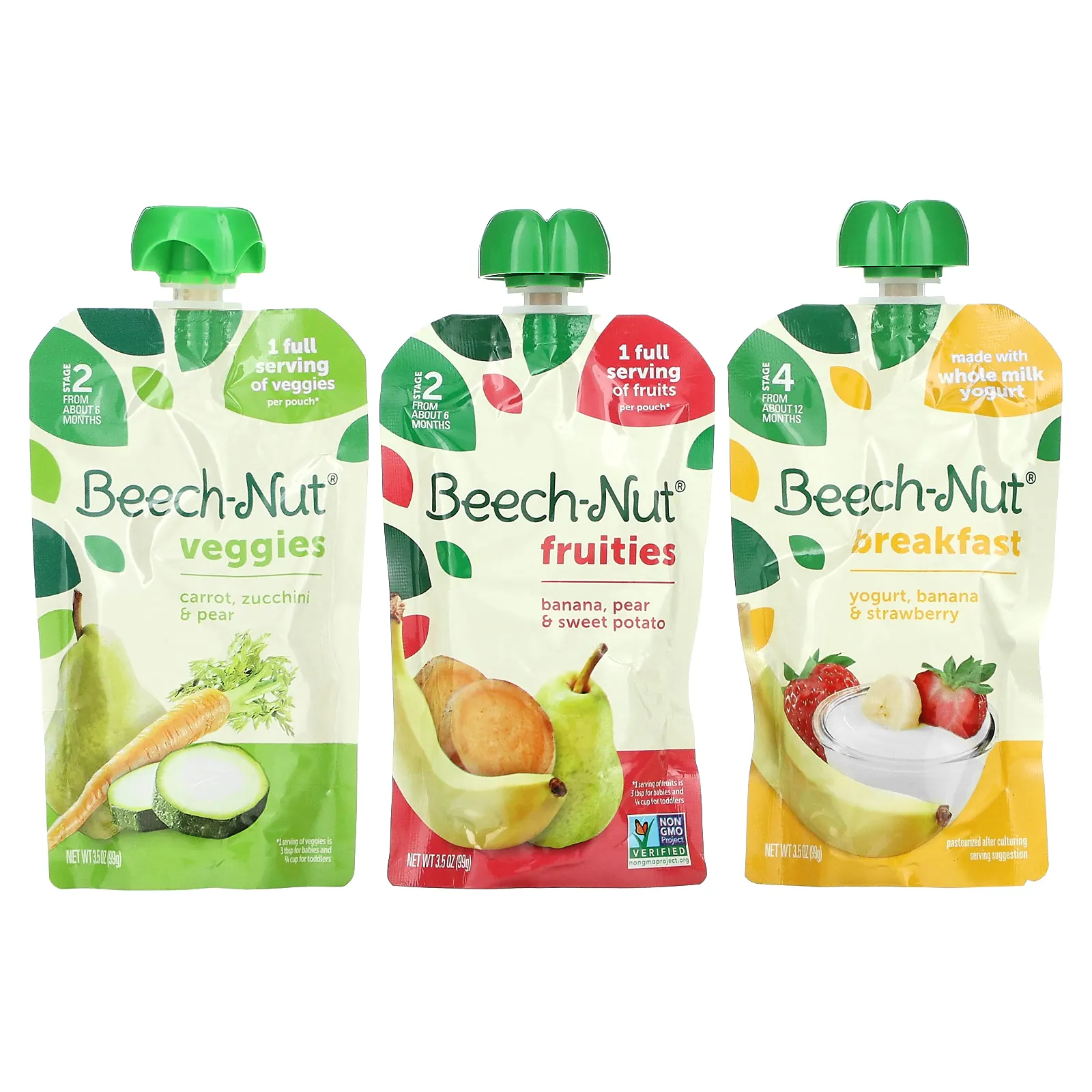 Beech-Nut, Favorite Flavors, для детей от 6 месяцев и старше, 9 пакетиков, 99 г (3,5 унции)