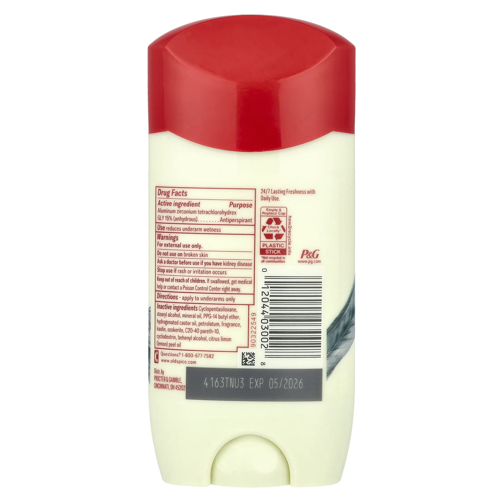 Old Spice, Антиперспирант и дезодорант, Deep Sea with Ocean Elements, 96 г (3,4 унции)