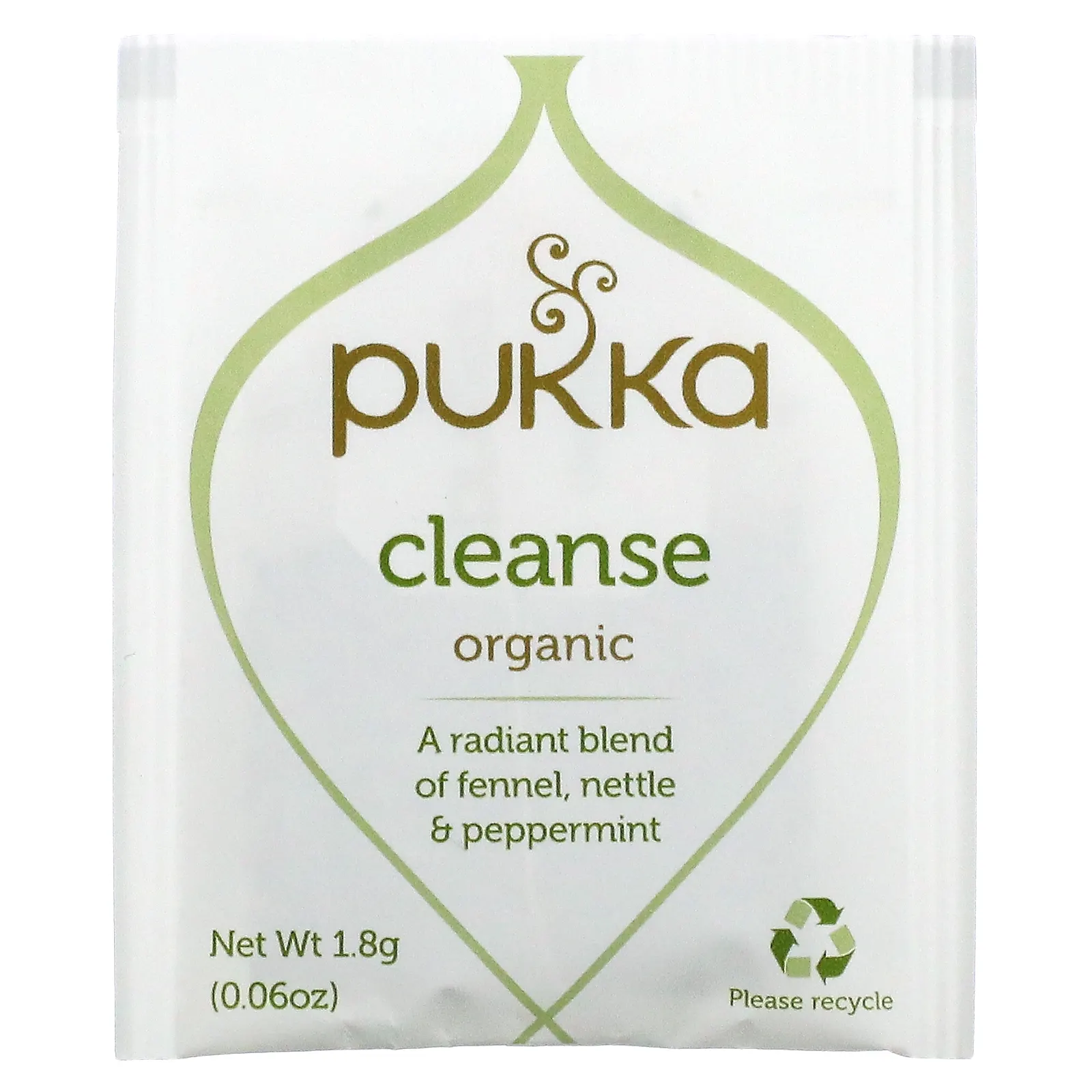 Pukka Herbs, Органический травяной чай, очищение, без кофеина, 20 пакетиков, 36 г (1,27 унции)