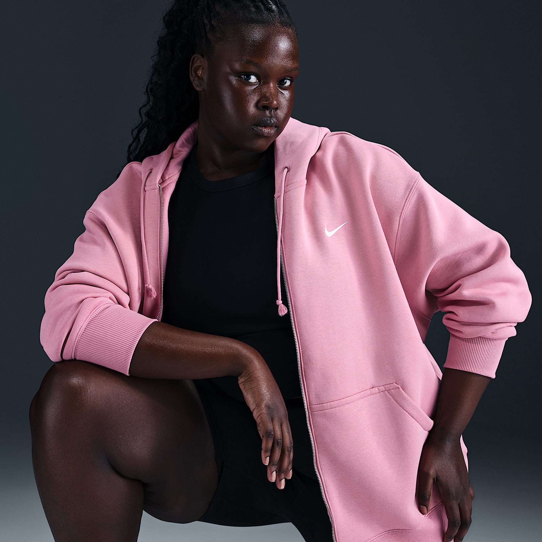 Nike Sportswear Phoenix Fleece Women's Oversized Full-Zip Hoodie (Plus Size)