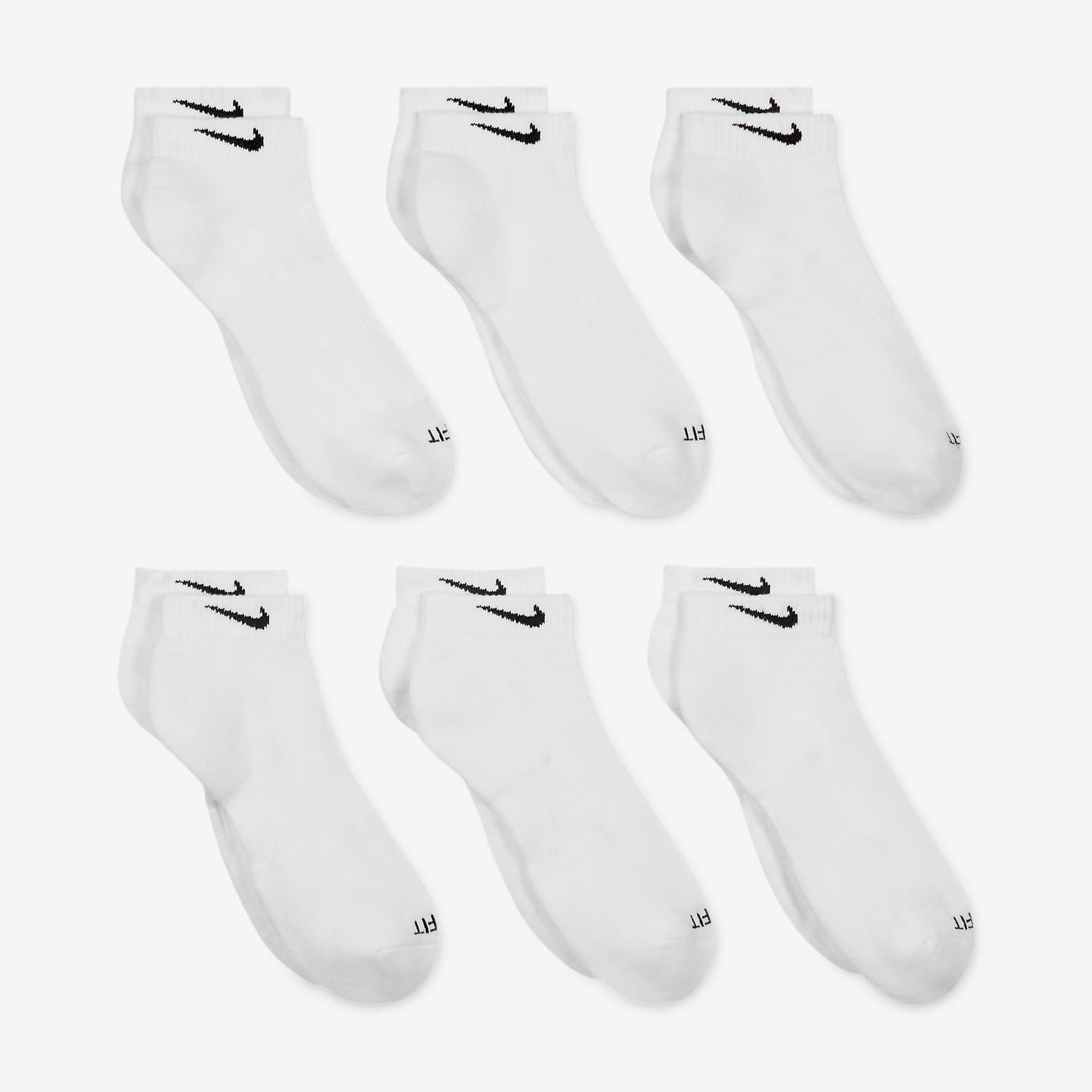 Nike Everyday Plus Cushioned Training Low Socks (6 Pairs)