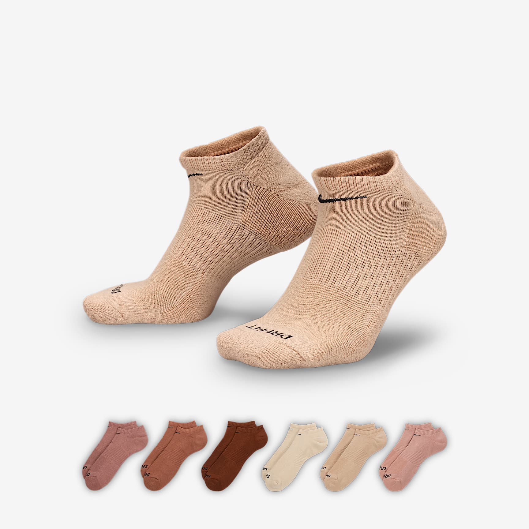 Nike Everyday Plus Cushioned Training No-Show Socks (6 Pairs)