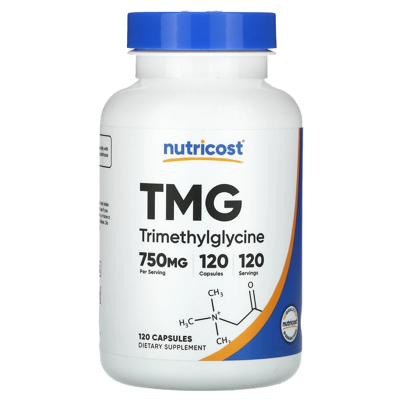 Nutricost, TMG, 750 мг, 120 капсул