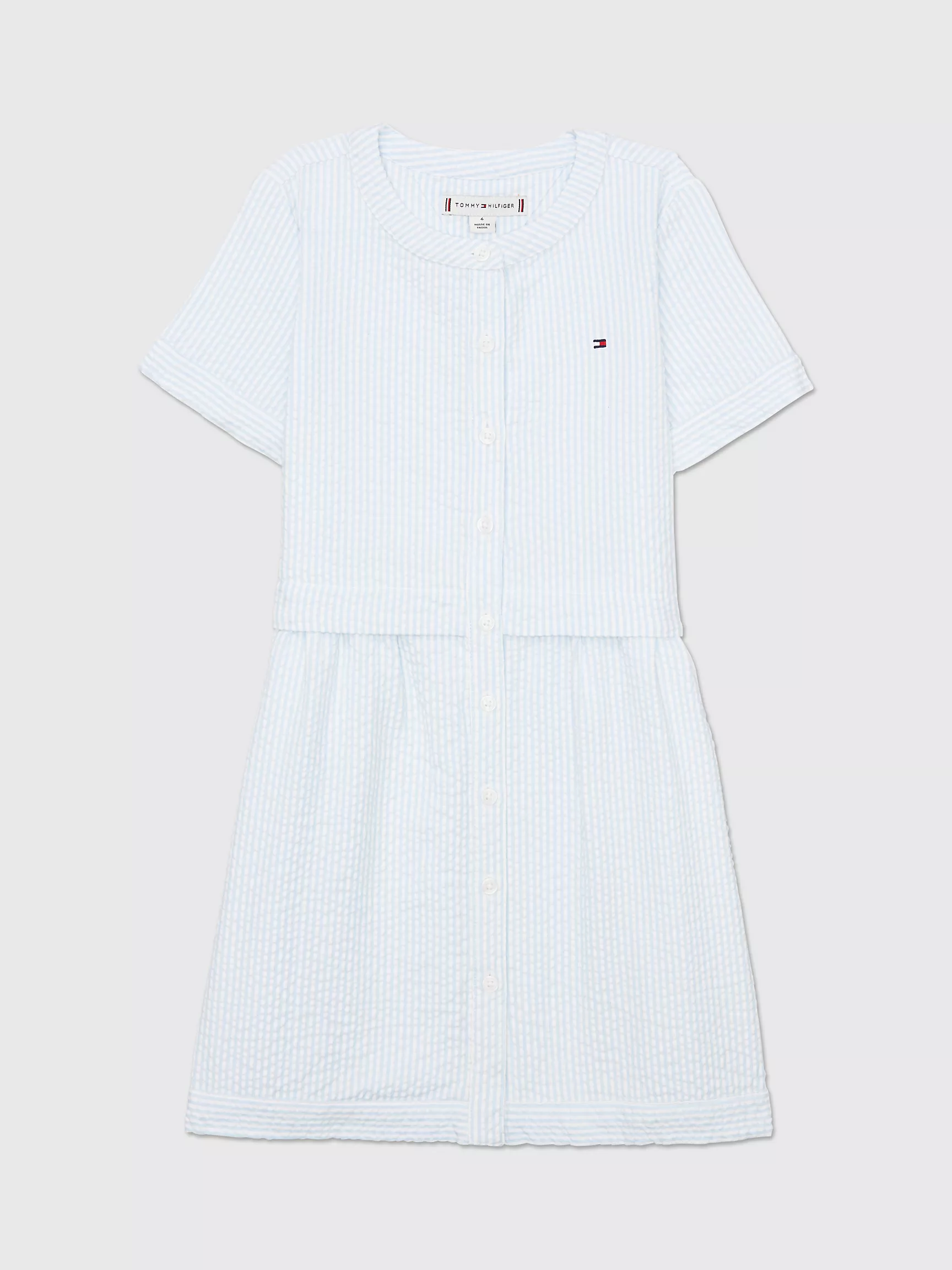Платье для девочек Tommy Hilfiger, Детское полосатое платье-рубашка Ithaca