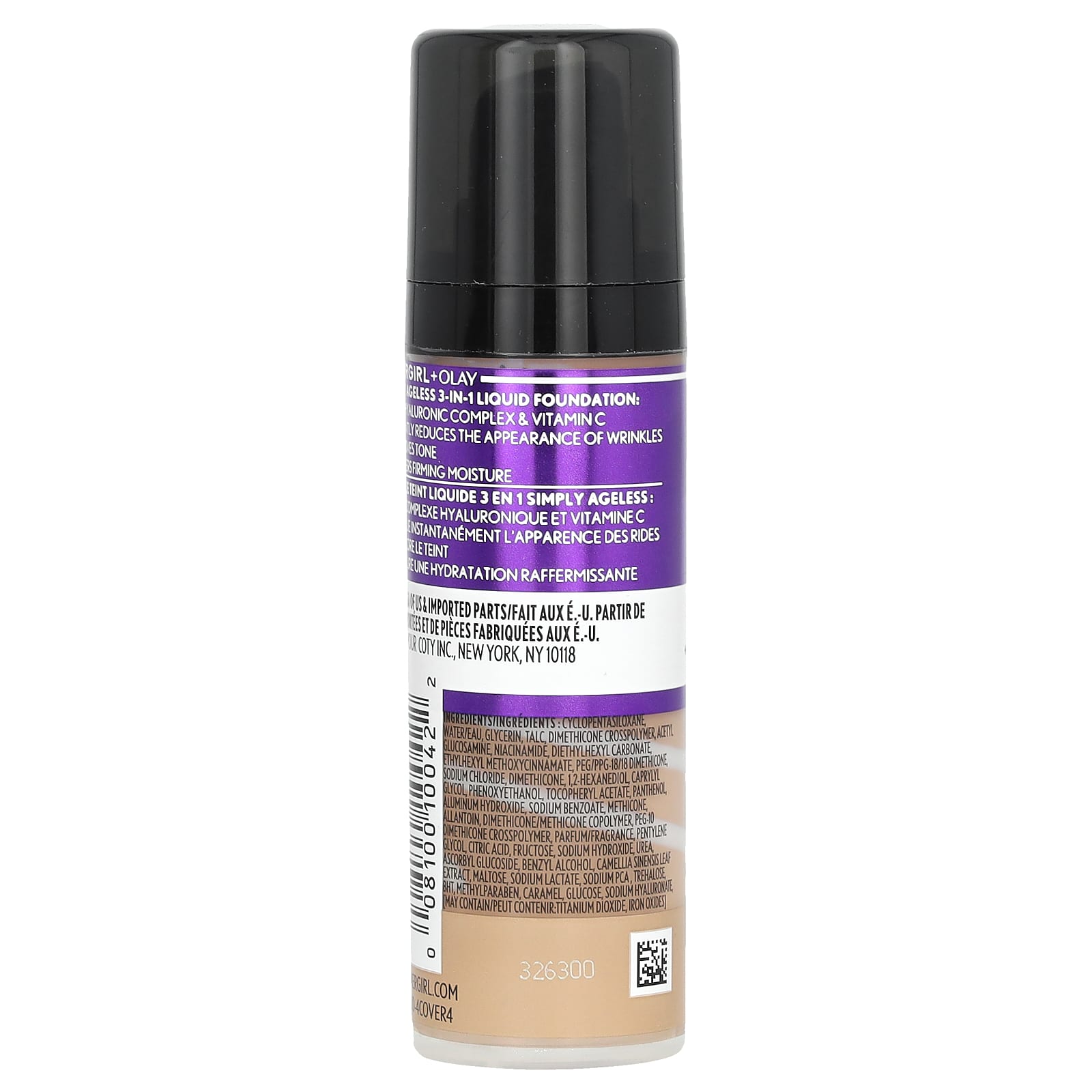 Covergirl, Olay Simply Ageless, тональный крем 3 в 1, оттенок 245 теплый бежевый, 30 мл (1 жидк. унция)