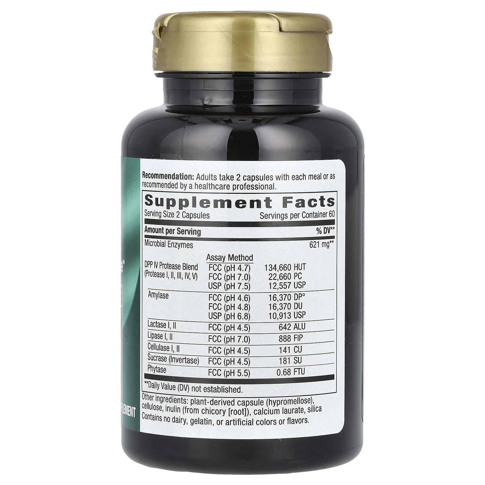 Nature's Way, Gluten Defense с DPP IV, 120 веганских капсул