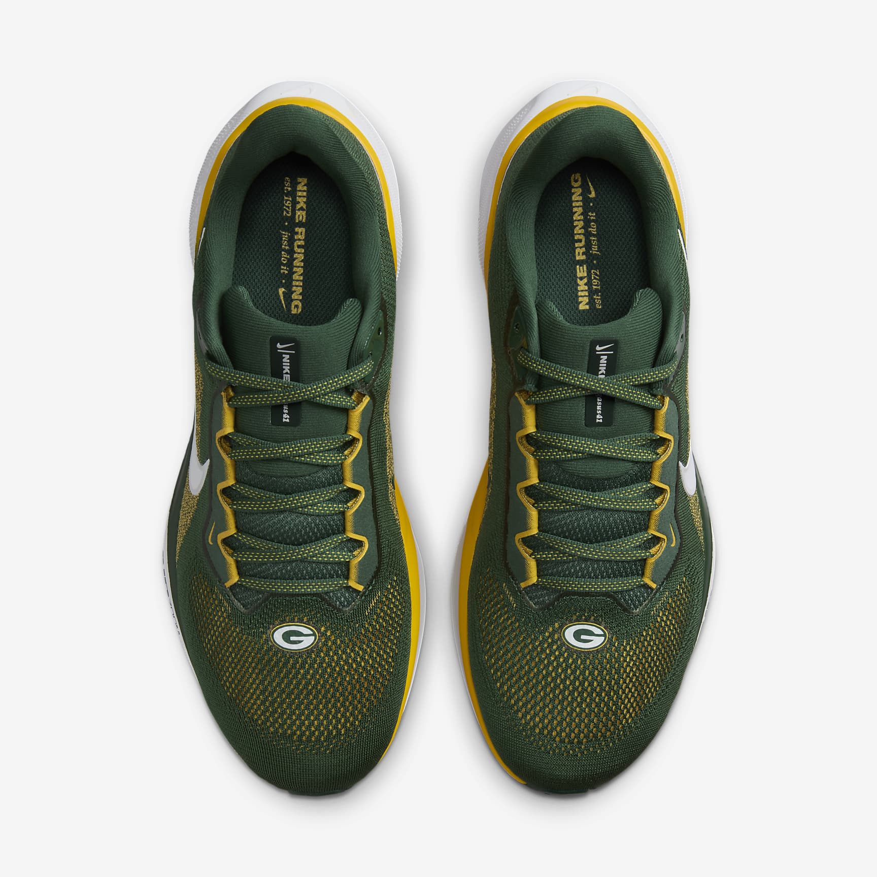 Nike Pegasus 41 NFL Green Bay Packers Men's Road Running Shoes