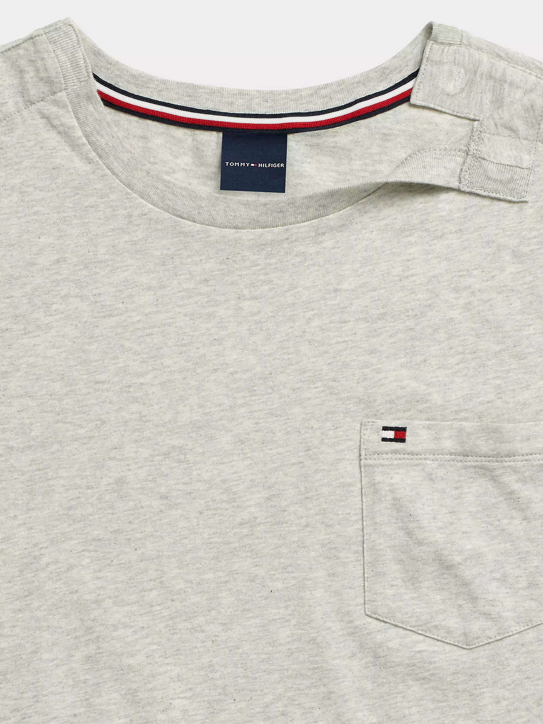 Мужская футболка Tommy Hilfiger, Меланжевая футболка с карманом