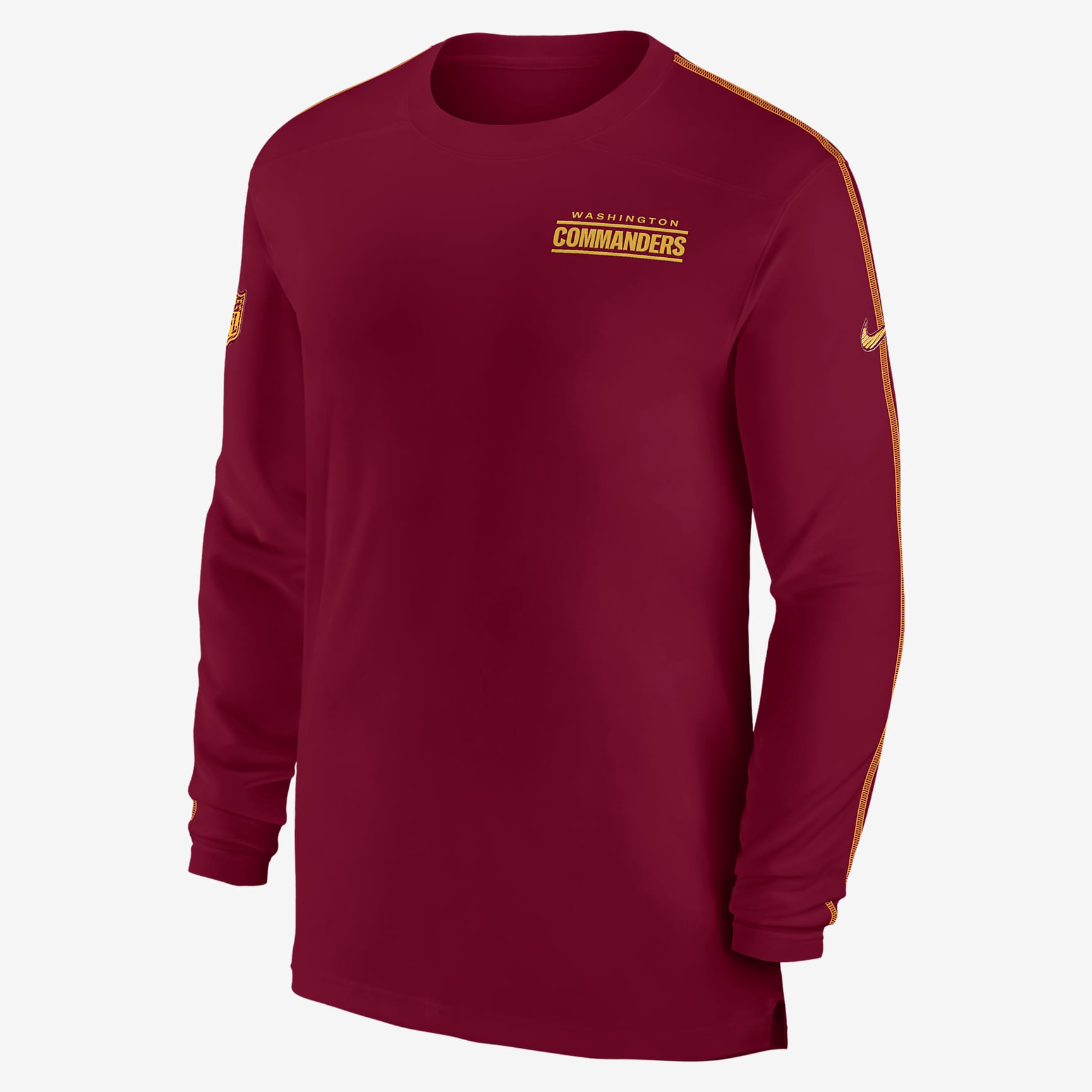Washington Commanders Sideline Coach Men's Nike Dri-FIT NFL Long-Sleeve Top