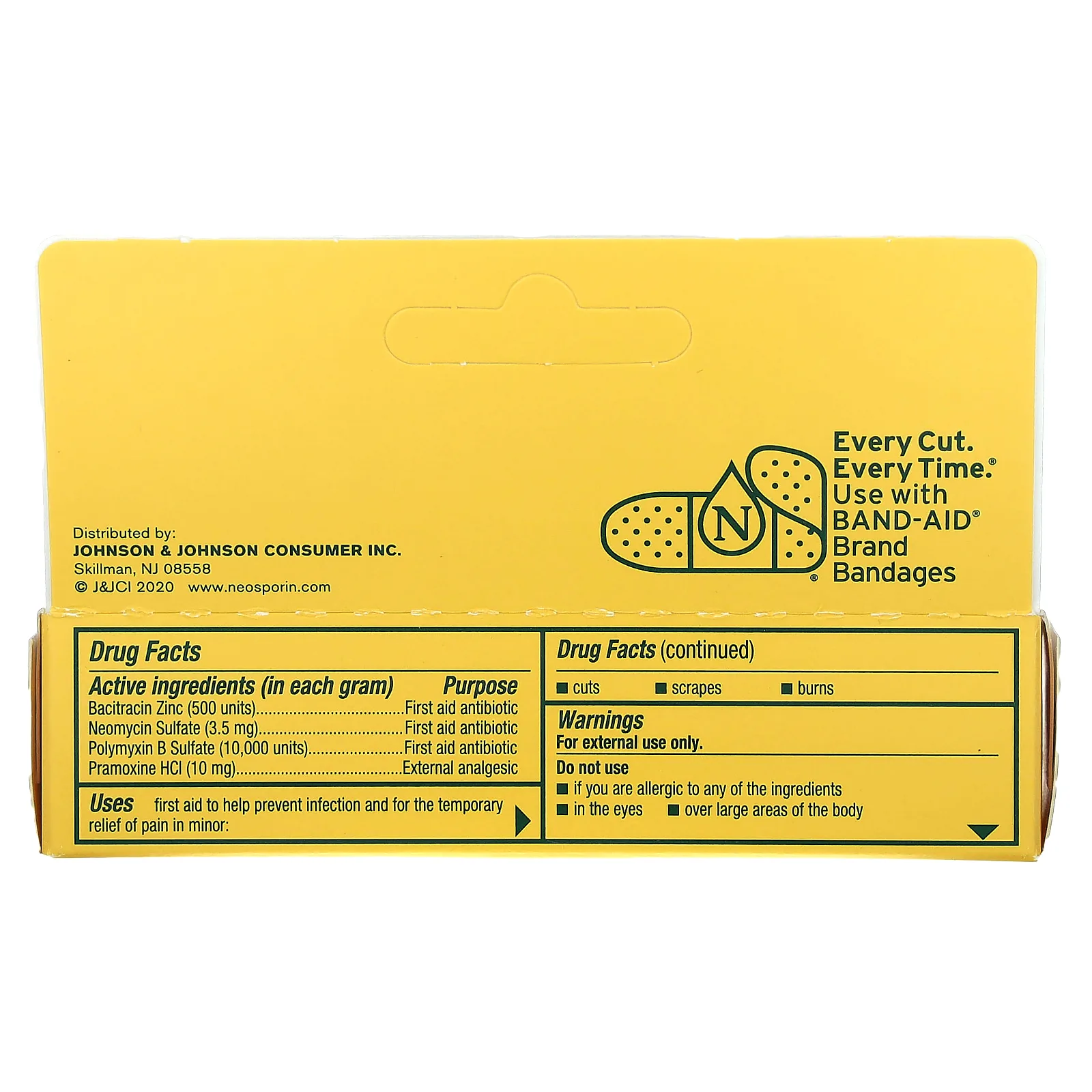 Neosporin, Болеутоляющая мазь, 14,2 г (0,5 унции)