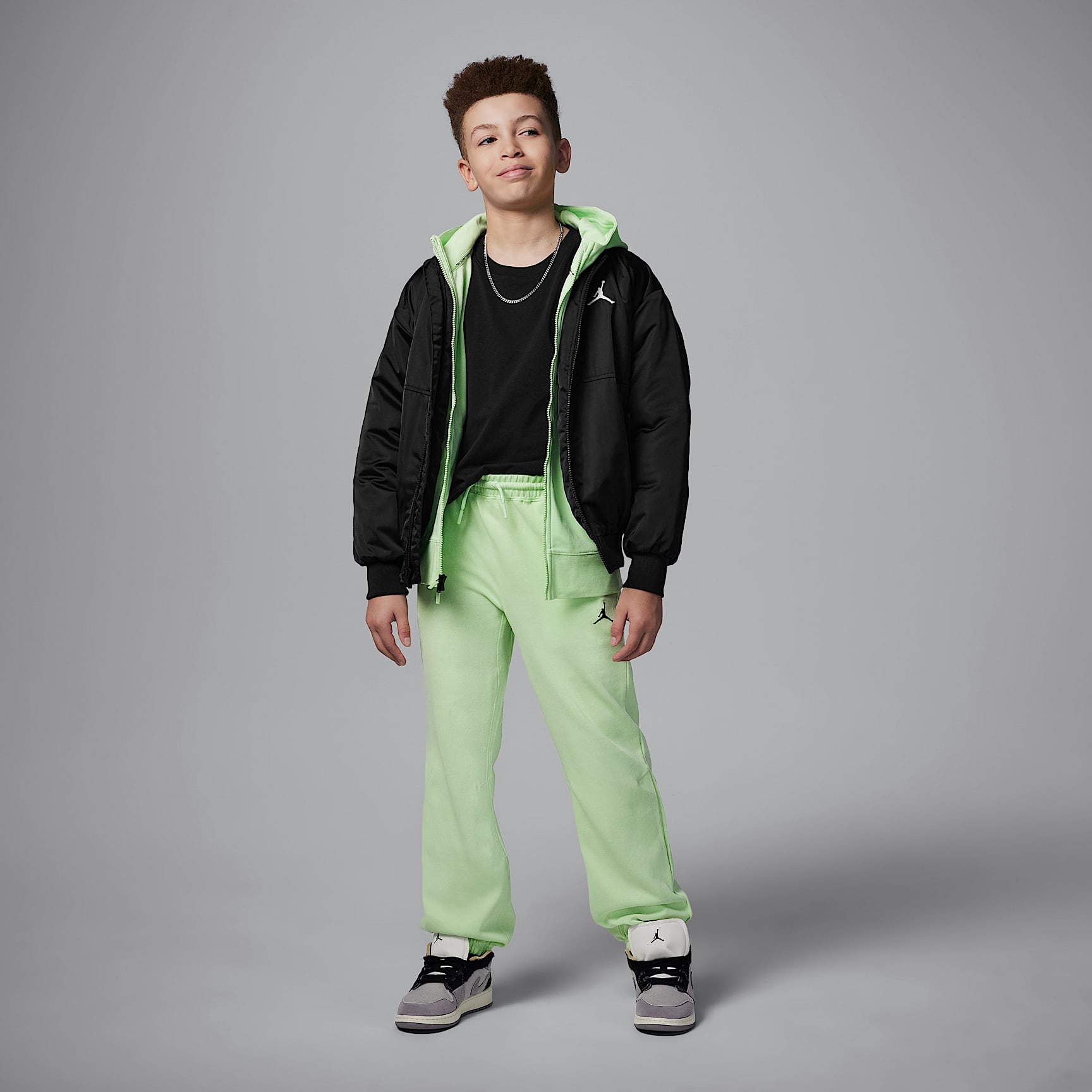 Jordan Dri-FIT Sport Big Kids' Statement Hoop Fleece Pants