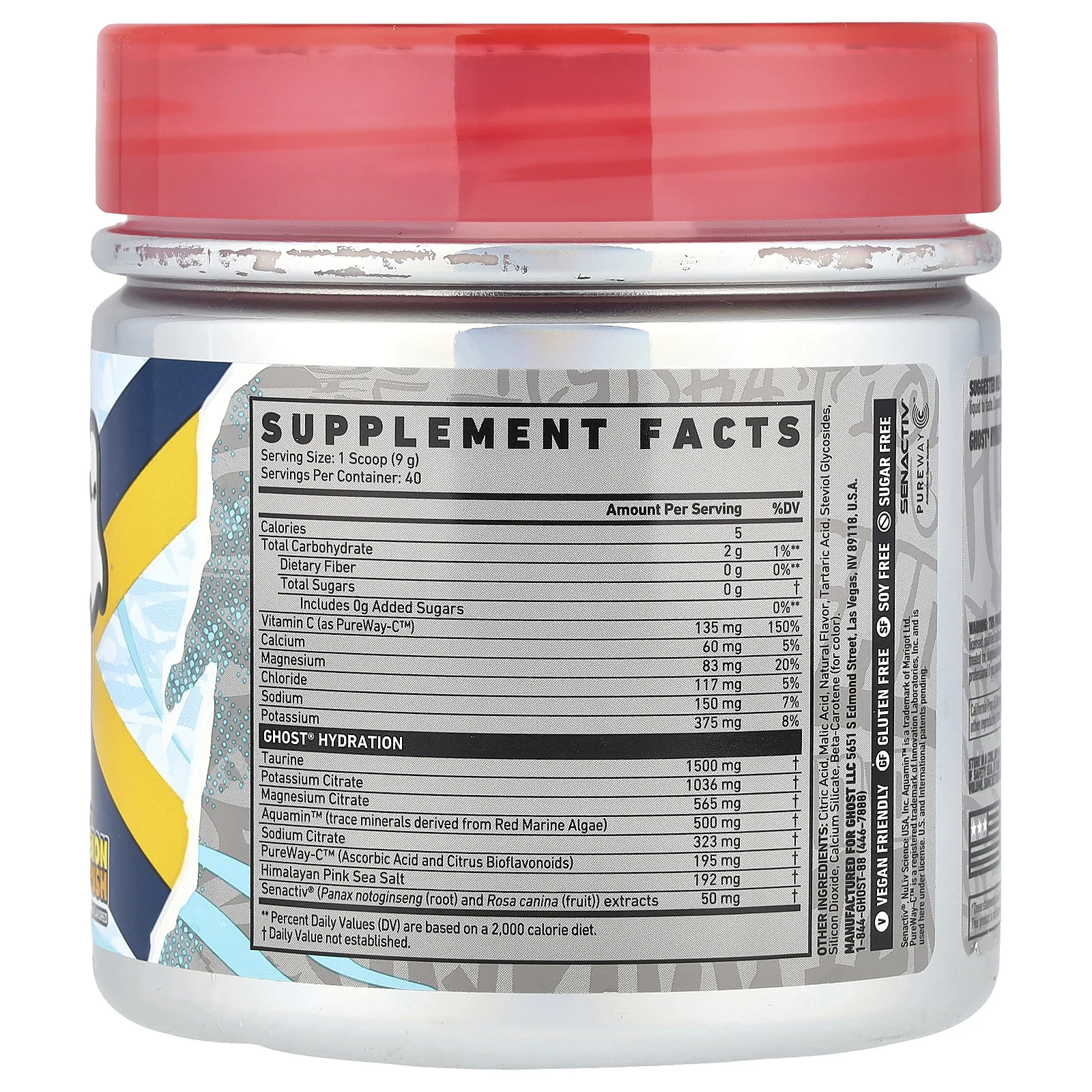 Ghost, Hydration, Lemon Crush, 360 г (12,7 унции)