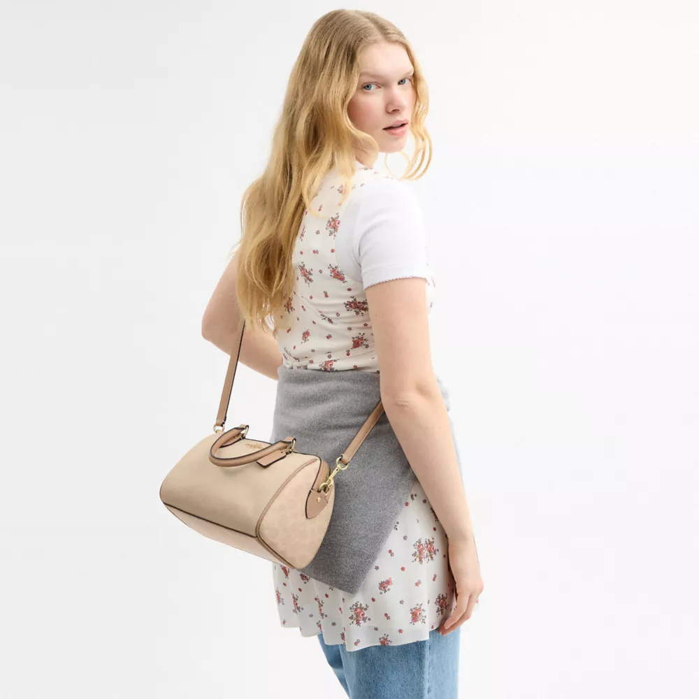 Сумка COACH Rowan Satchel Bag In Colorblock