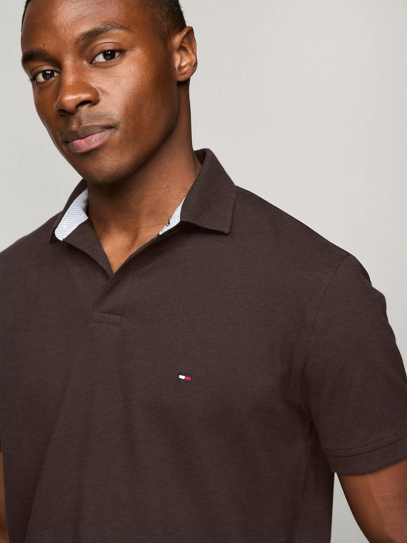 Мужское поло Tommy Hilfiger, Эластичное поло стандартного кроя Tommy