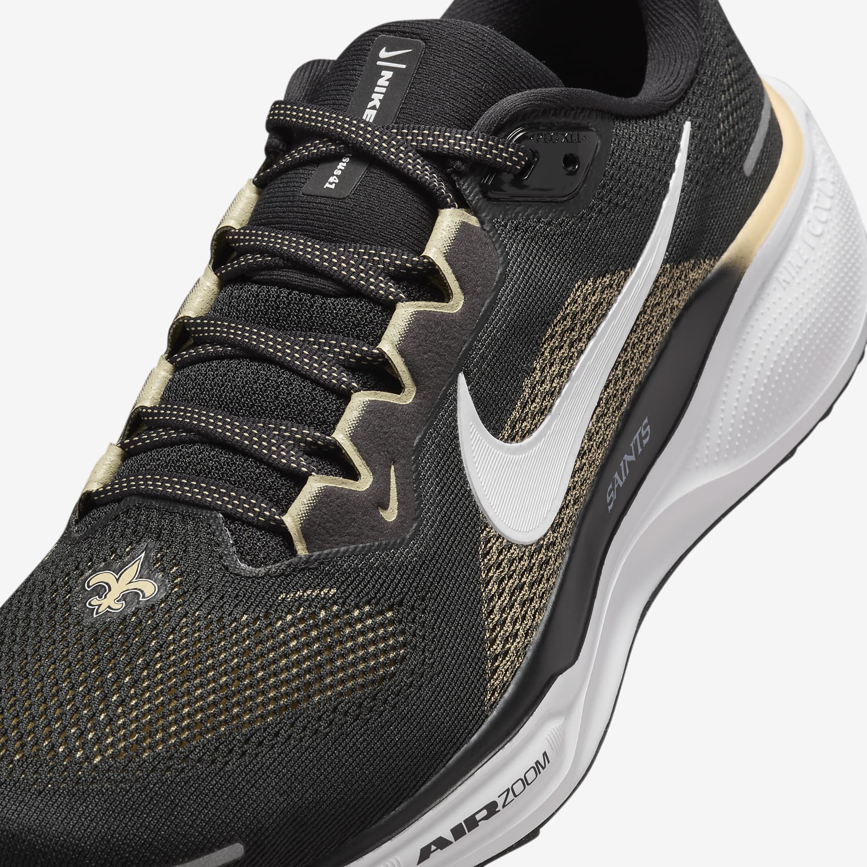 Nike Pegasus 41 NFL New Orleans Saints Men's Road Running Shoes