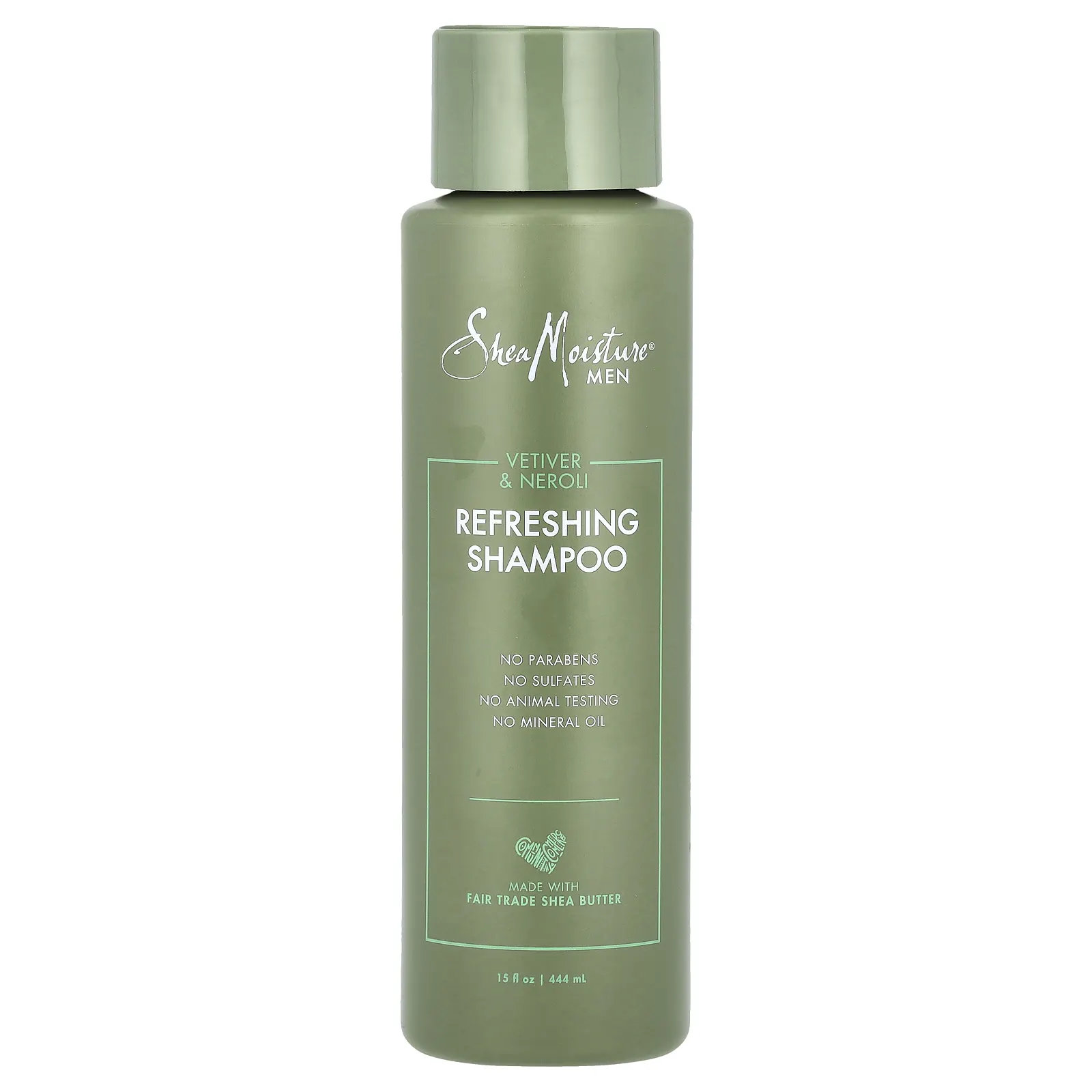 SheaMoisture, Для мужчин, освежающий шампунь, ветивер и нероли, 444 мл (15 жидк. унц.)