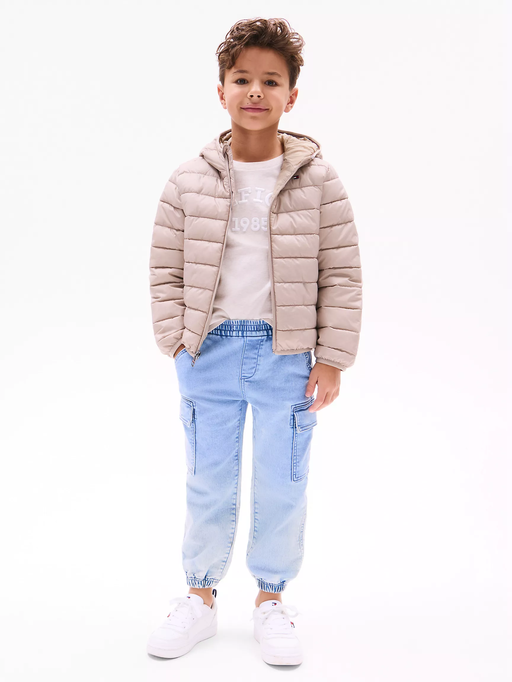 Куртка для мальчика Tommy Hilfiger, Детская водоотталкивающая складная куртка