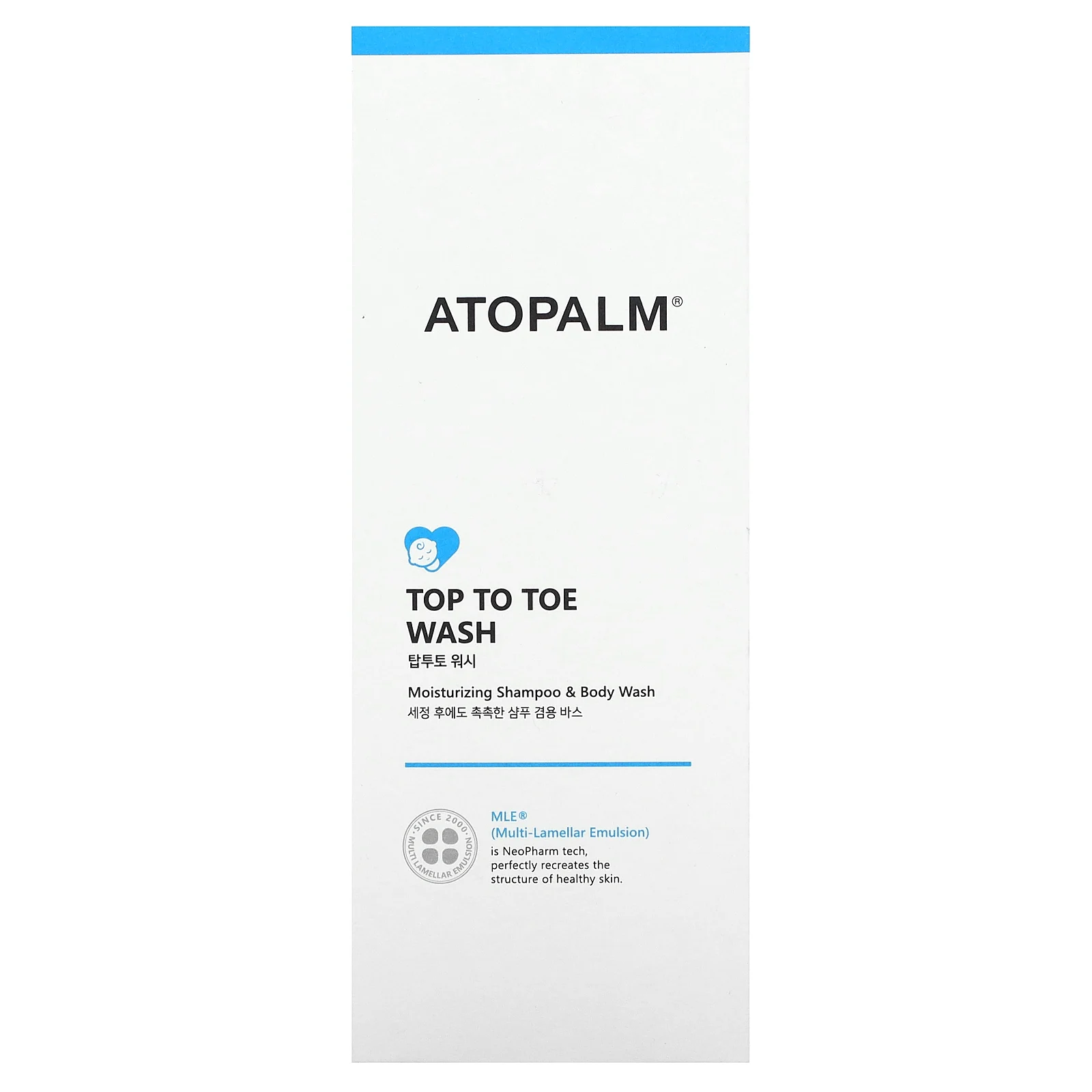 Atopalm, Top to Toe Wash, увлажняющий шампунь и гель для душа, 300 мл (10,1 жидк. унции)