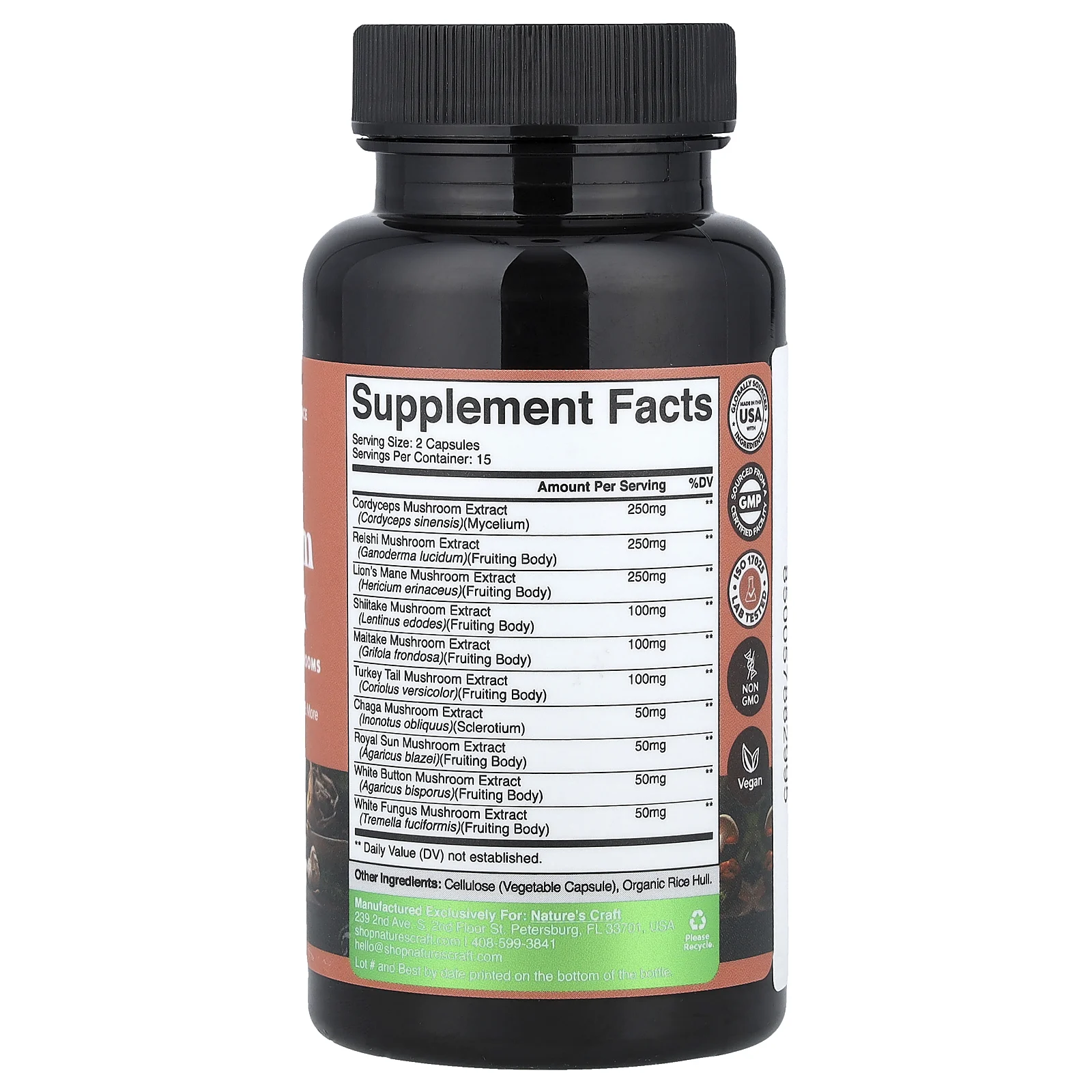 Nature's Craft, Грибной комплекс, 30 капсул