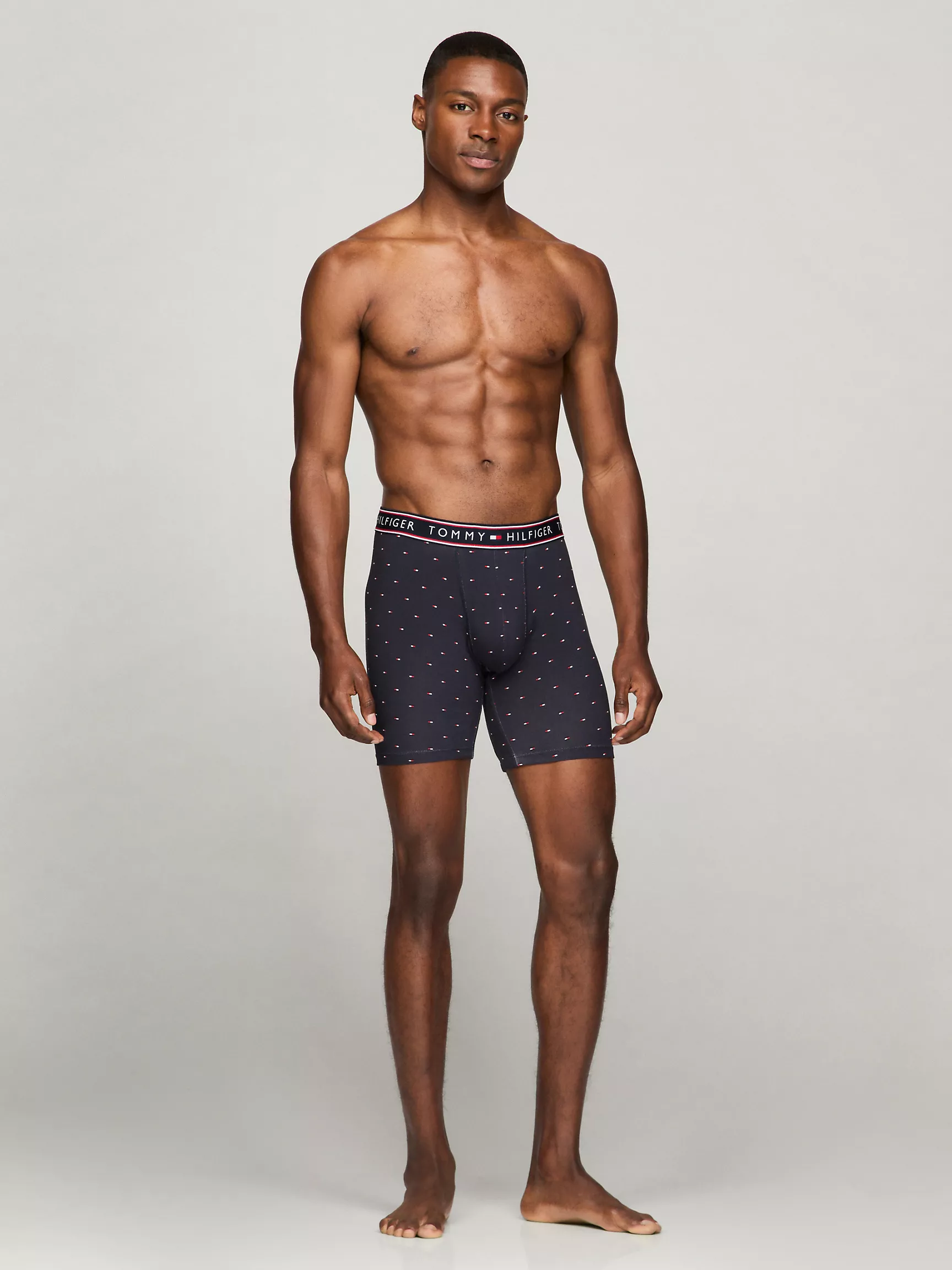 Мужское нижнее белье Tommy Hilfiger, Хлопковые эластичные боксеры-брифы (набор 3 шт.)