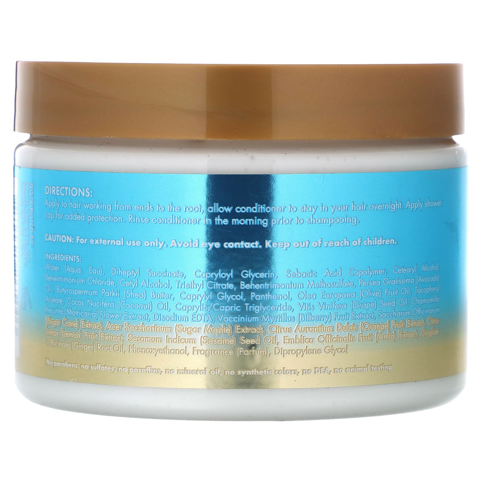 Mielle, Moisture RX, увлажняющий ночной кондиционер, гавайский имбирь, 340 г (12 унций)