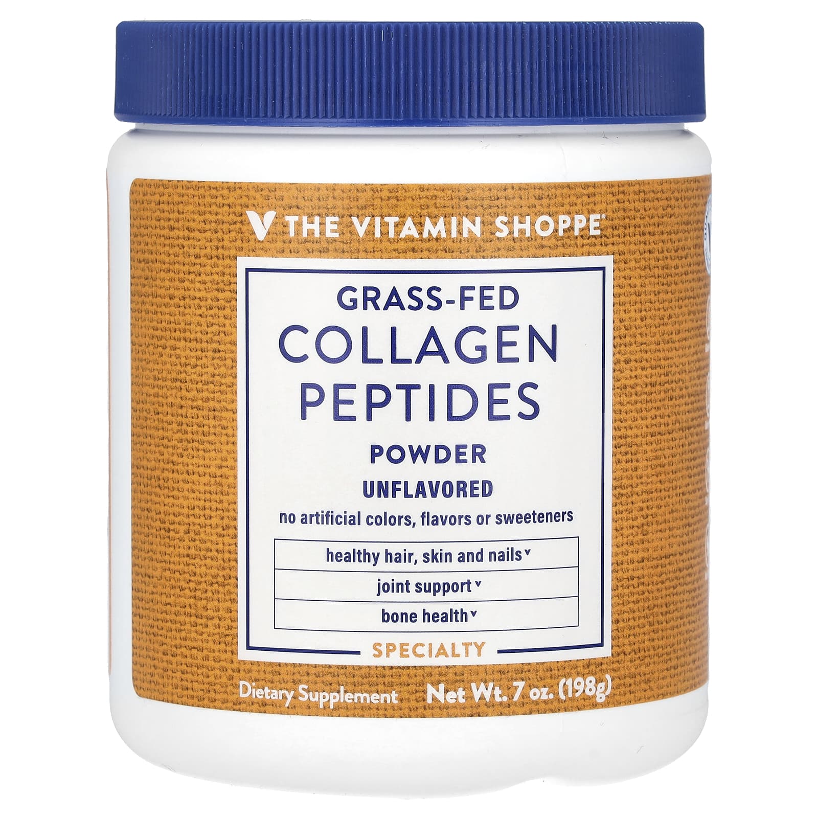 The Vitamin Shoppe, экологически чистые пептиды коллагена от животных травяного откорма, без вкусовых добавок, 198 г (7 унций)