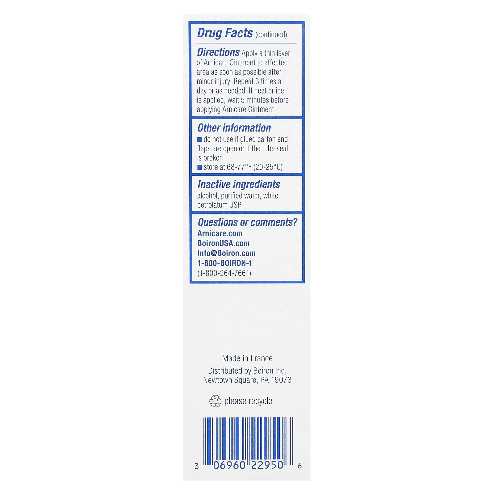 Boiron, Arnicare, мазь для облегчения боли, без отдушек, 30 г (1 унция)