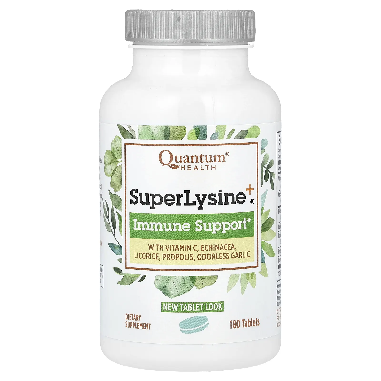 Quantum Health, Super Lysine +, Иммунная поддержка, 180 таблеток