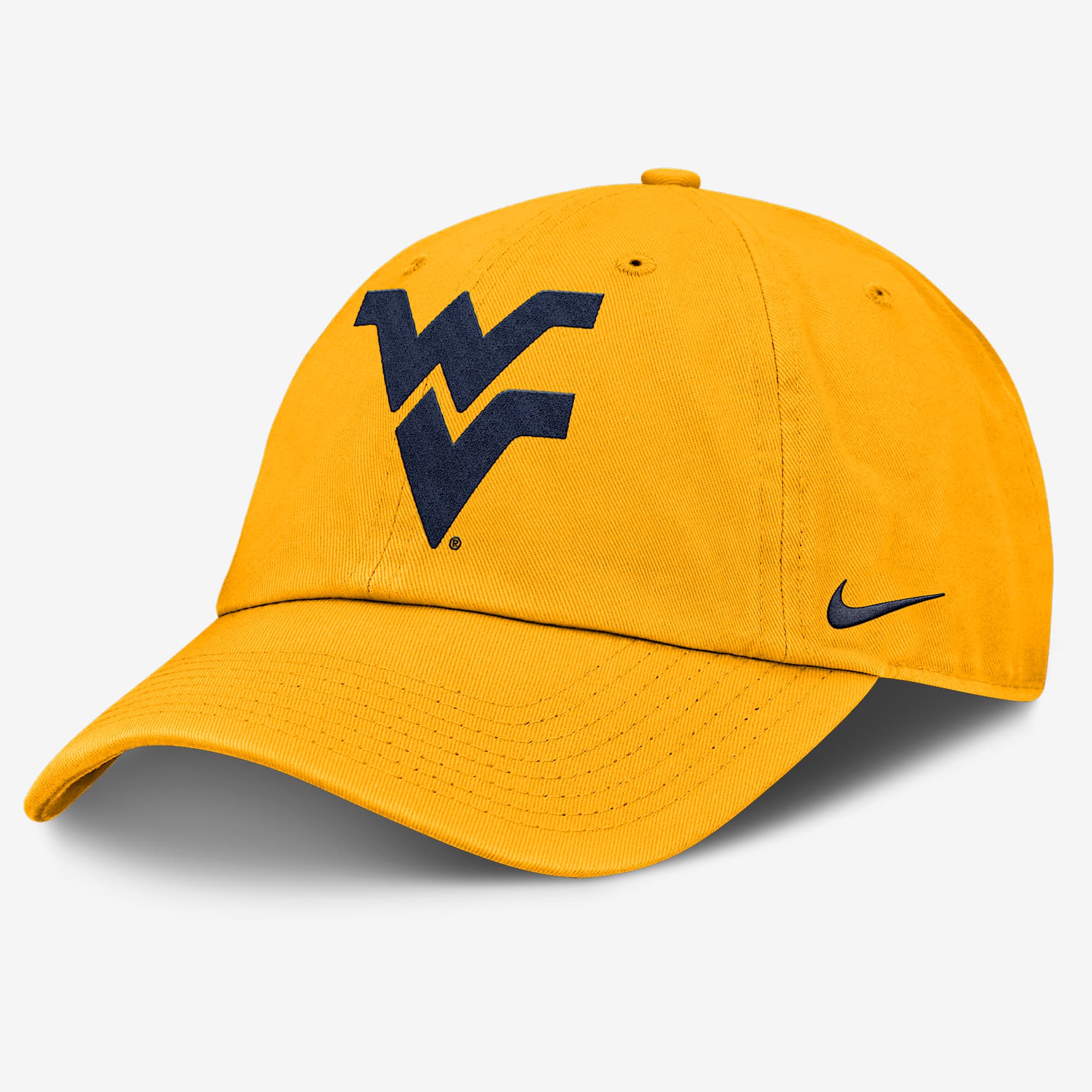 West Virginia Mountaineers Primetime Club Men's Nike College Adjustable Hat