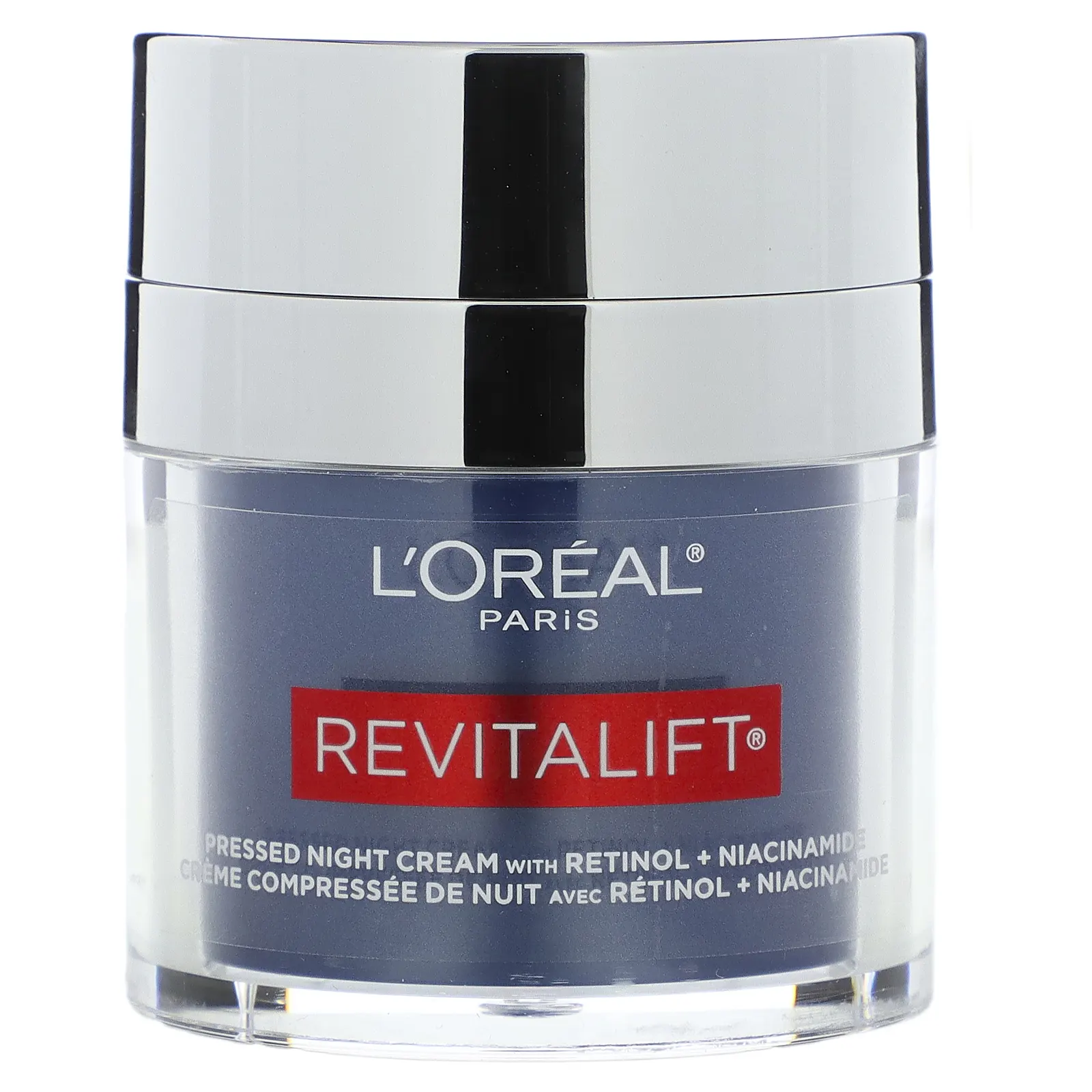 L'Oréal, Revitalift, ночной крем с ретинолом и ниацинамидом, без отдушек, 48 г (1,7 унции)