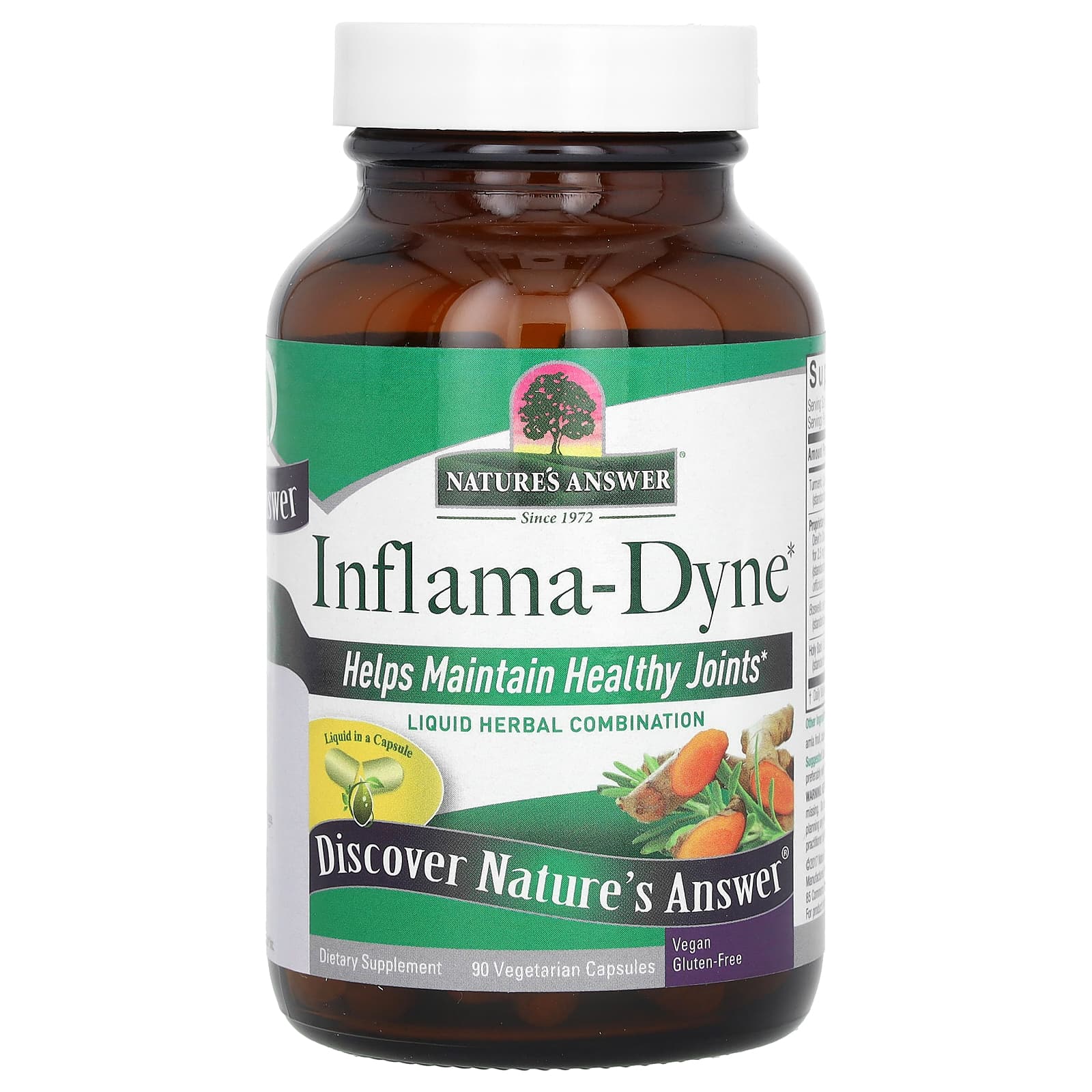 Nature's Answer, Inflama-Dyne, 90 вегетарианских капсул