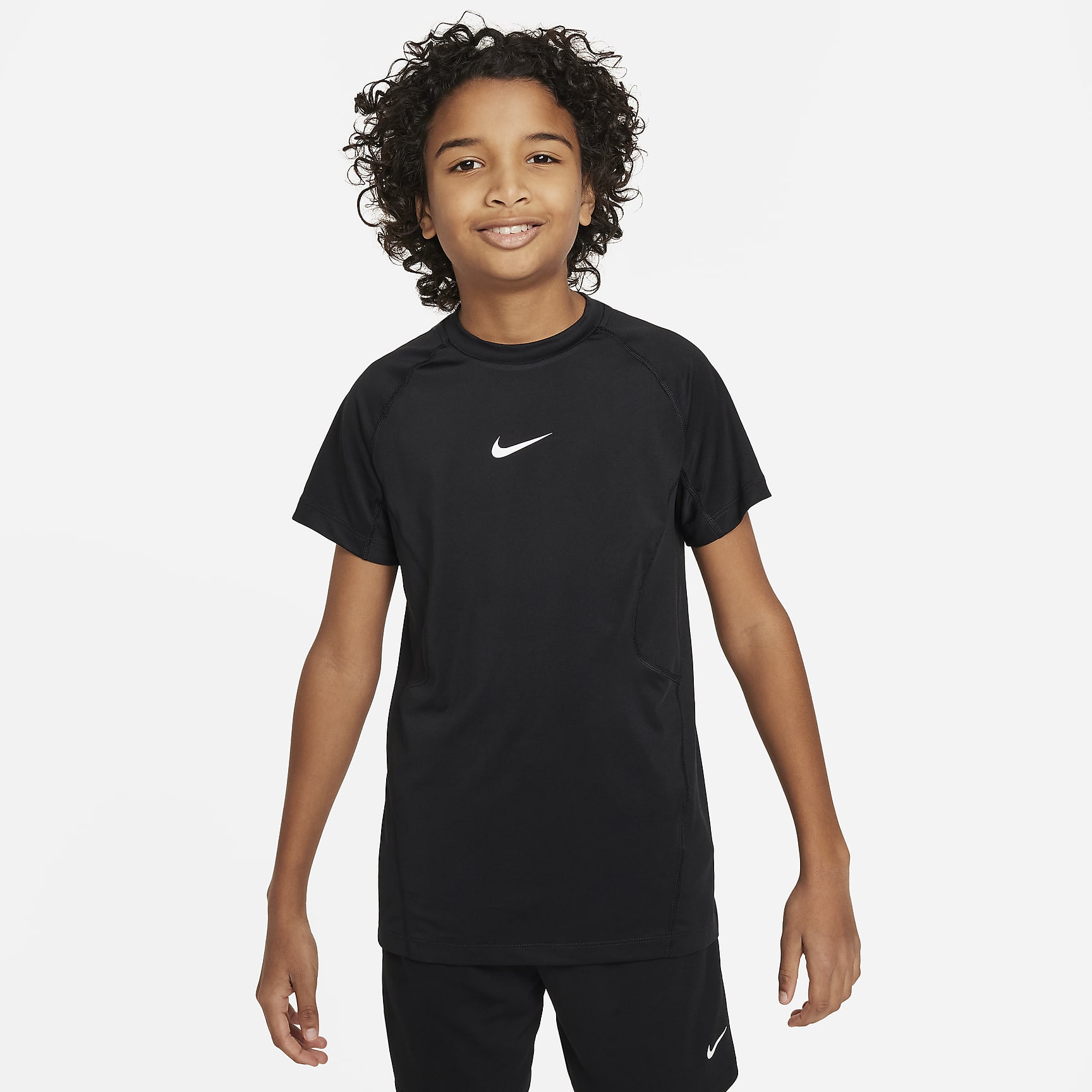 Nike Pro Big Kids' (Boys') Dri-FIT Short-Sleeve Top