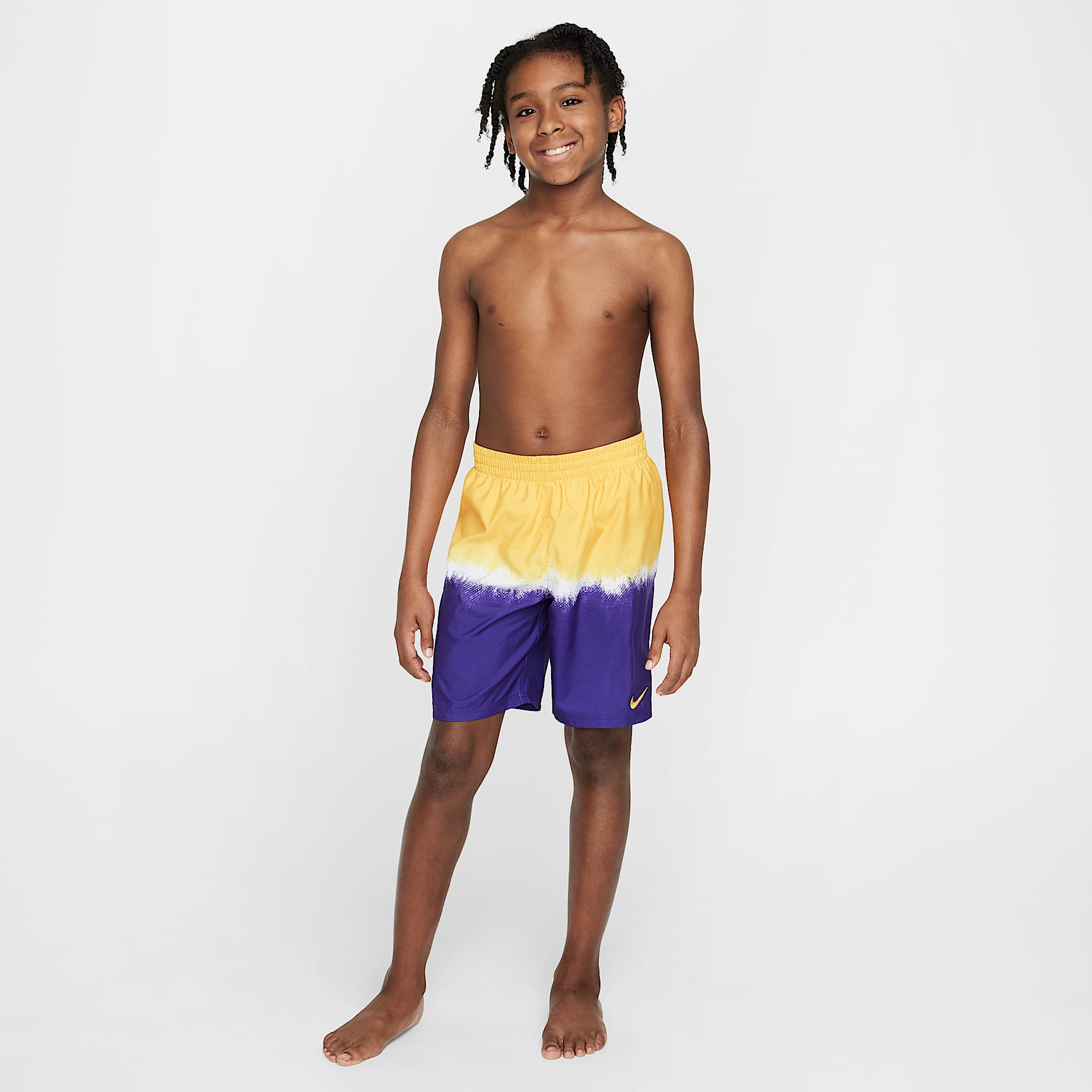 Nike Swim Breaker Big Kids' (Boys') 7" Brief-Lined Volley Shorts