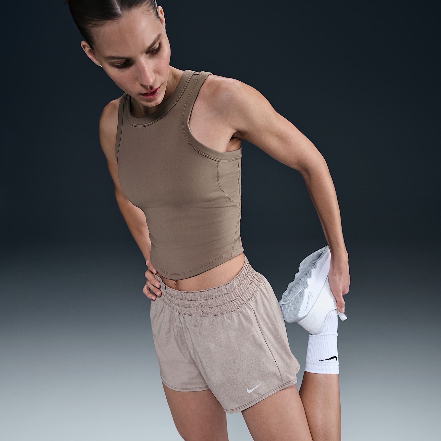 Nike One Women's Dri-FIT Mid-Rise 3" Brief-Lined Shorts