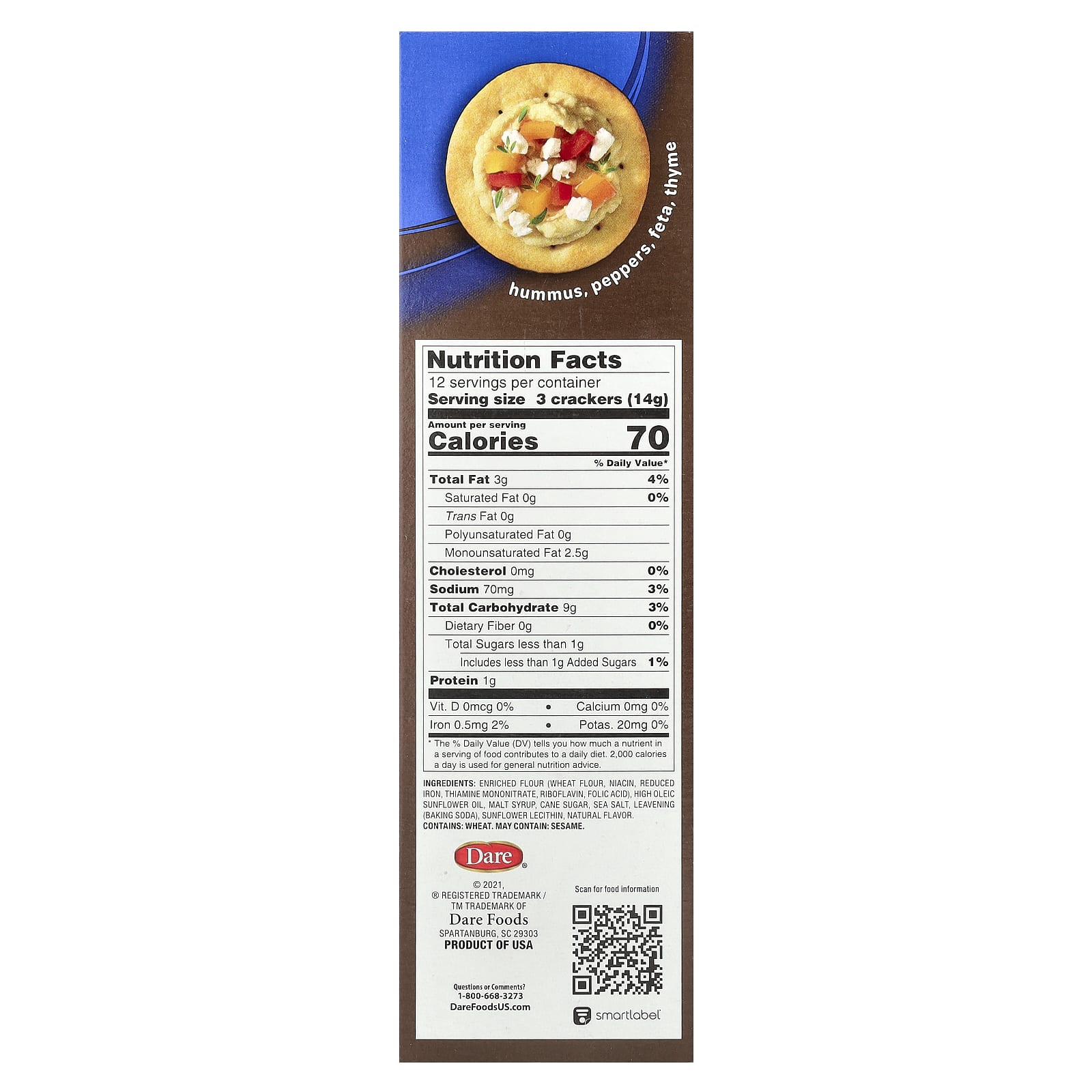 Breton Original Crackers, Cabaret®, крекеры, хрустящие и масляные, 173 г (6,1 унции)