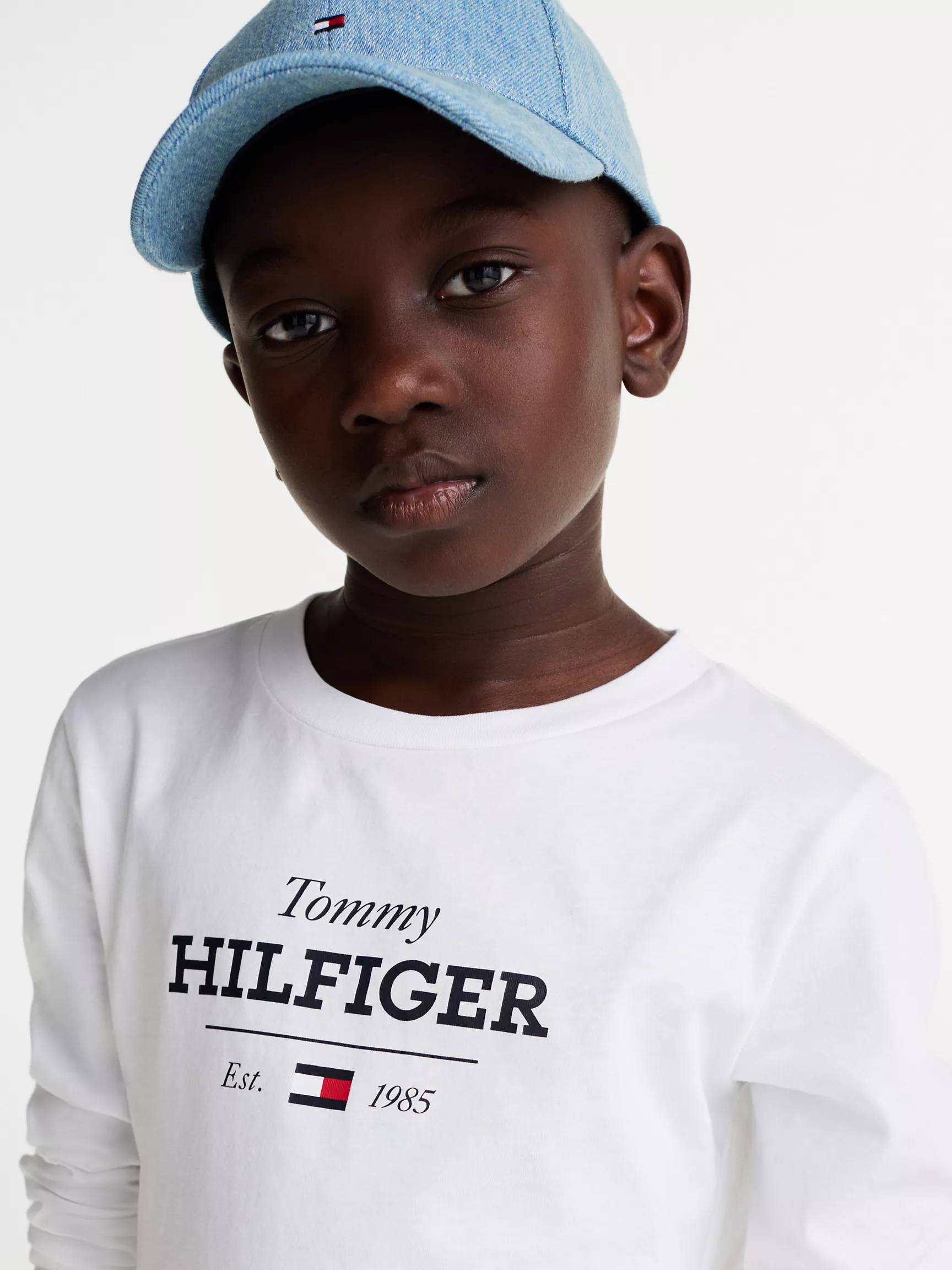 Футболка Tommy Hilfiger для мальчиков, Детская футболка с монограммным логотипом 1985