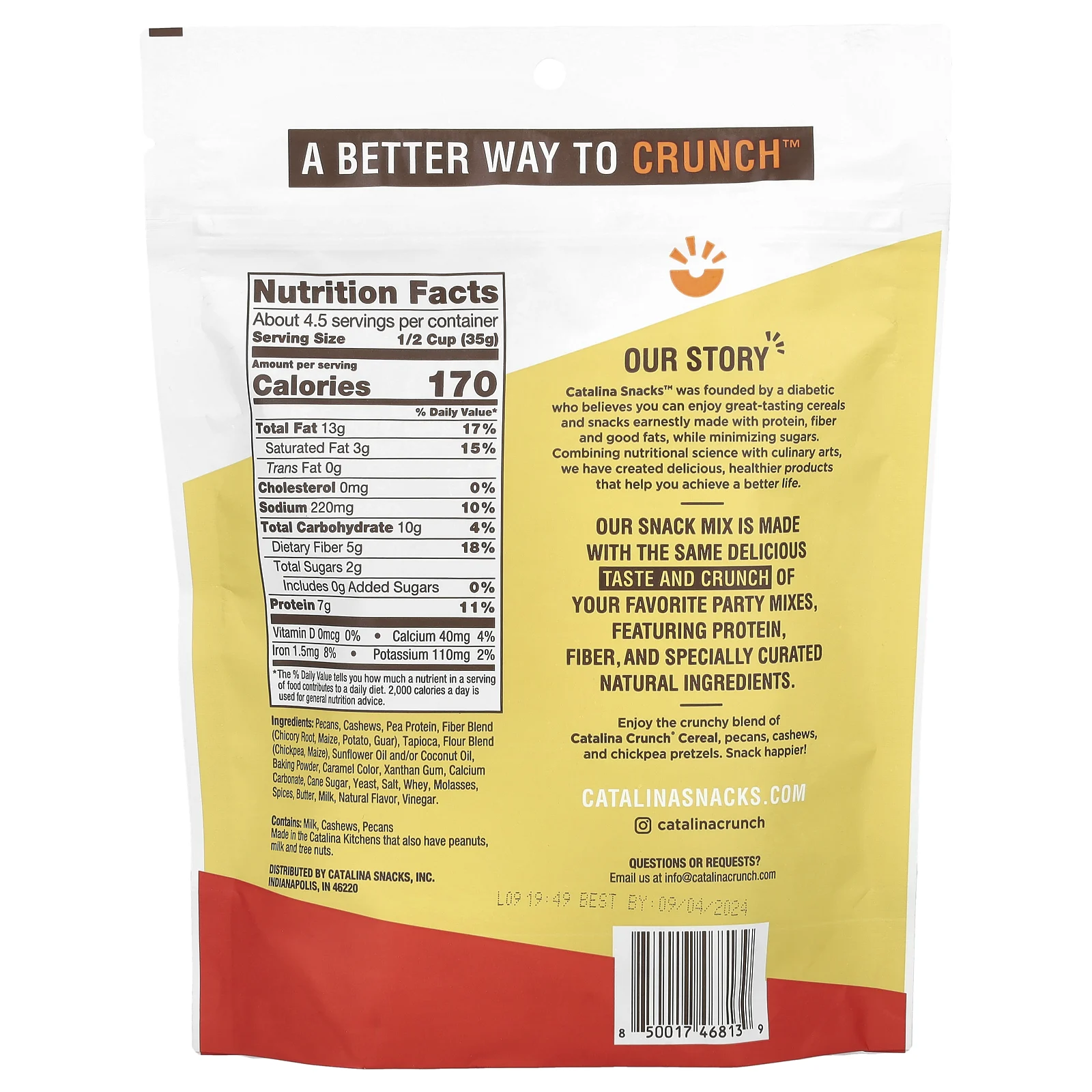 Catalina Crunch, смесь для кранчей, традиционный вкус, 148 г (5,25 унции)