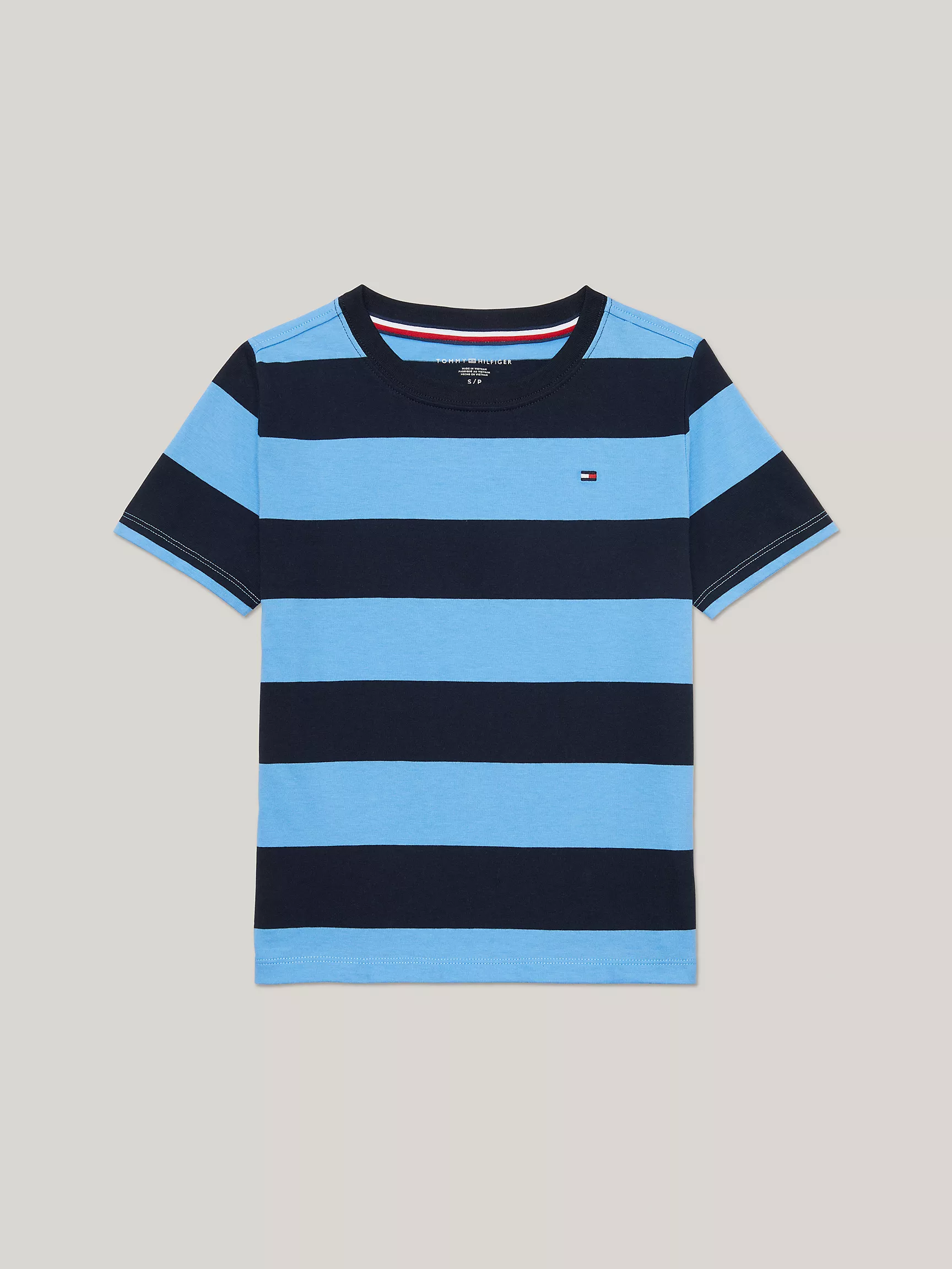 Футболка Tommy Hilfiger для мальчиков, Детская футболка в регбийскую полоску с короткими рукавами