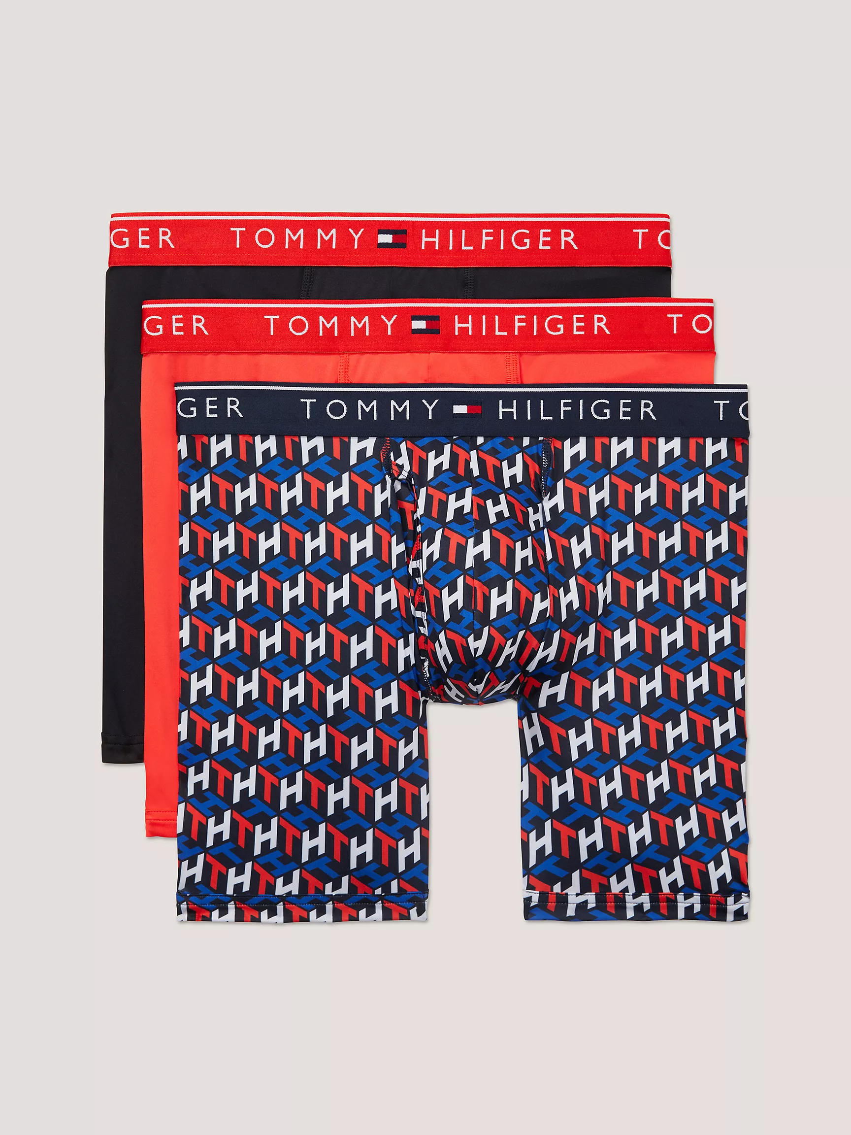 Мужское нижнее белье Tommy Hilfiger, Микрофибровые боксеры-брифы TH (набор 3 шт.)