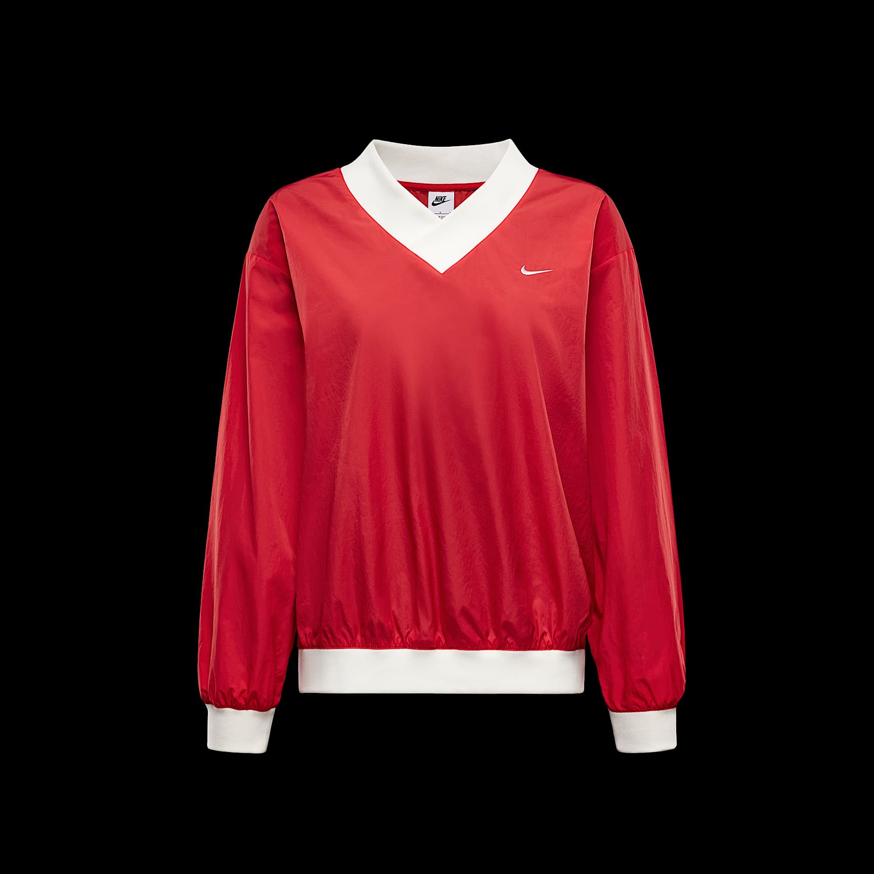 Nike Sportswear Essential Women's Loose UV Woven Long-Sleeve V-Neck Top